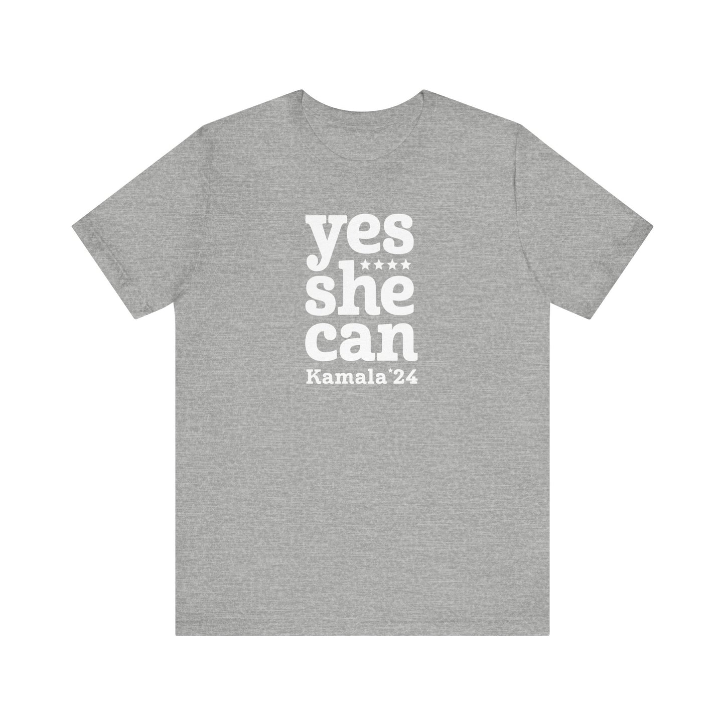 Yes She Can Kamala Harris Unisex T-Shirt (Smaller Logo)