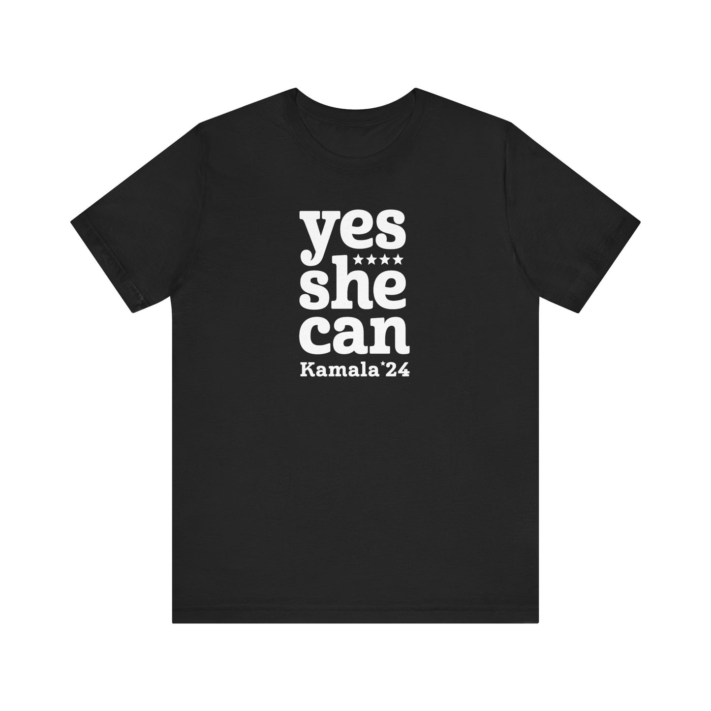 Yes She Can Kamala Harris Unisex T-Shirt (Smaller Logo)