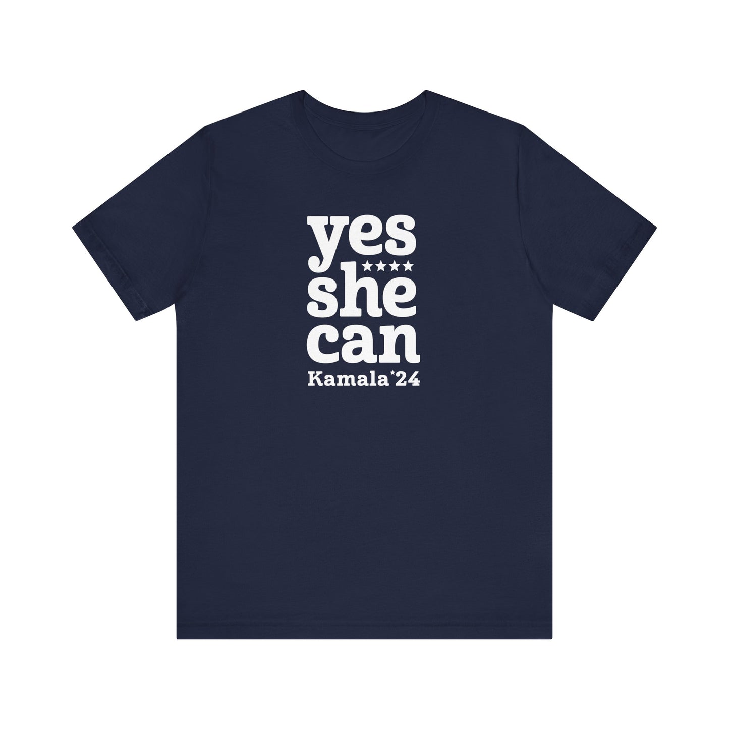 Yes She Can Kamala Harris Unisex T-Shirt (Smaller Logo)