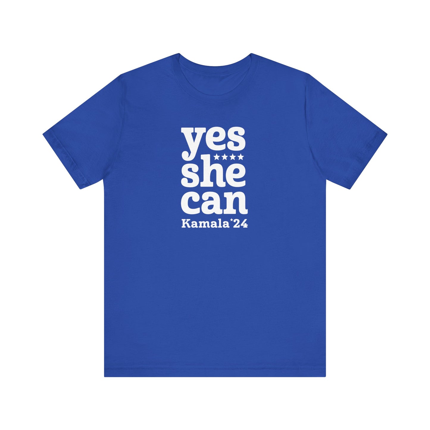 Yes She Can Kamala Harris Unisex T-Shirt (Smaller Logo)