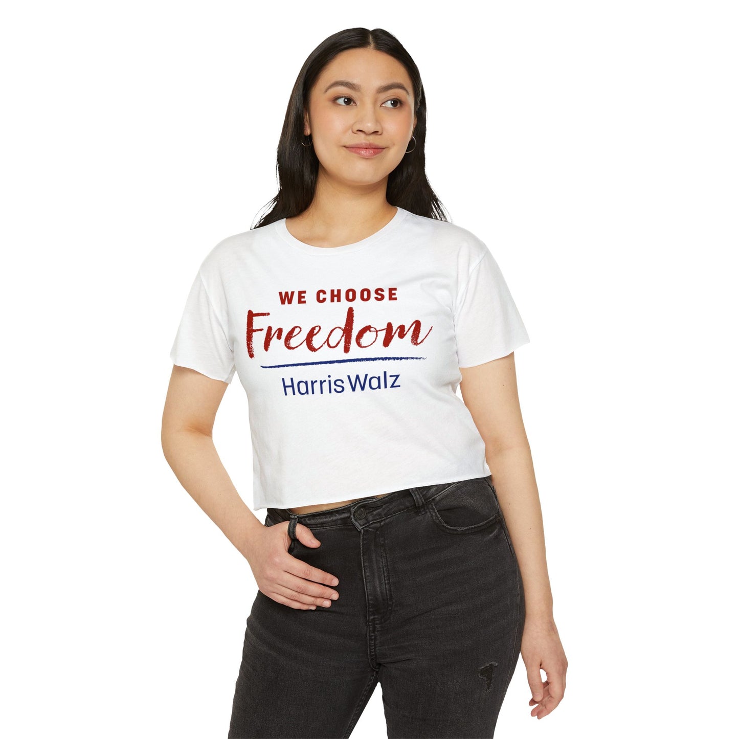 Women's We Choose Freedom Women's CROP Top