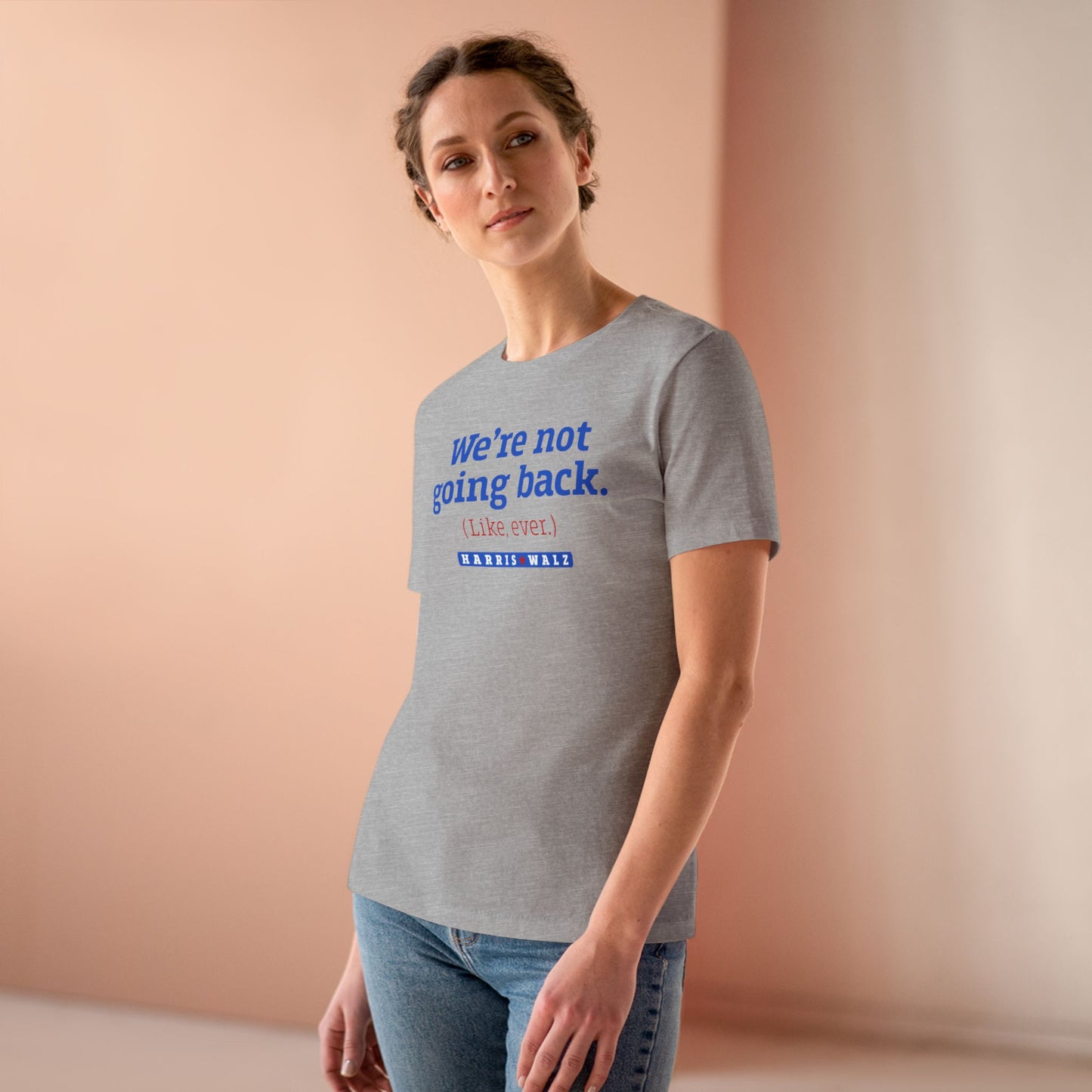 Not Going Back Harris Walz Women's Tee