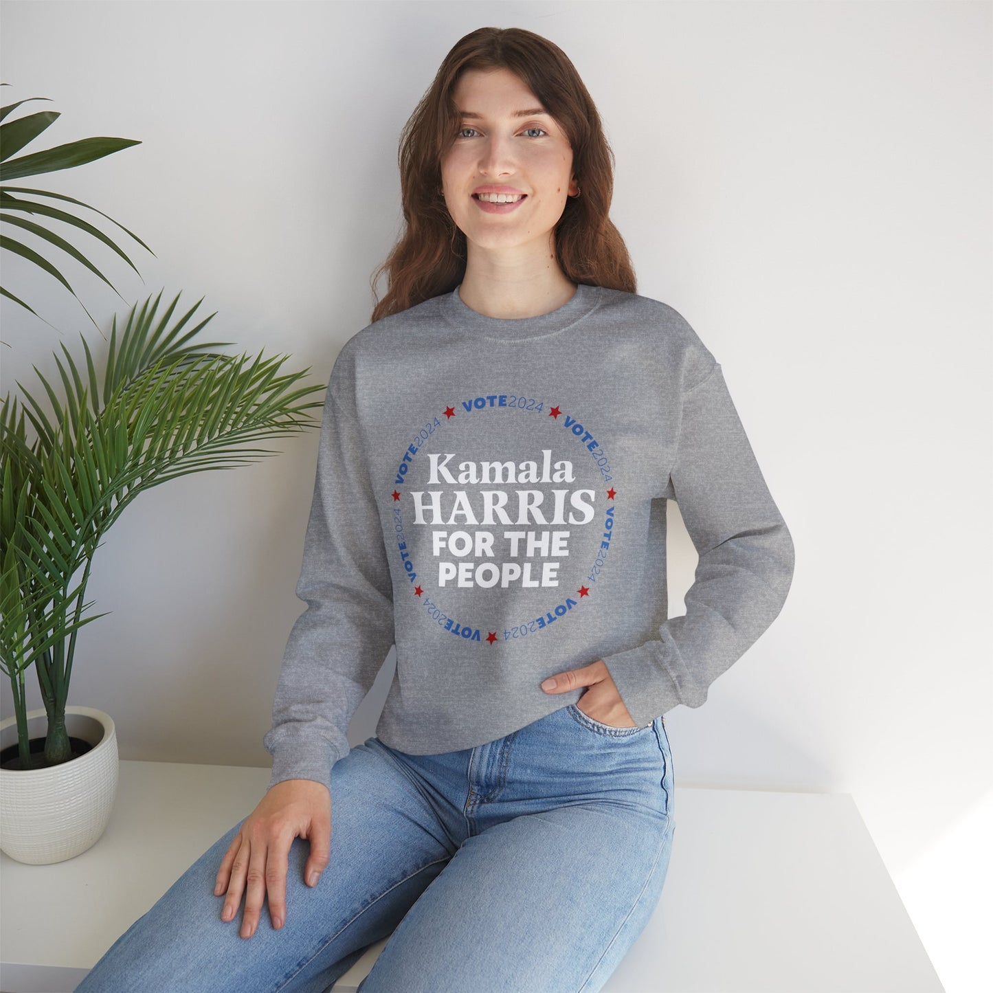 Kamala Harris For The People Unisex Crewneck Sweatshirt