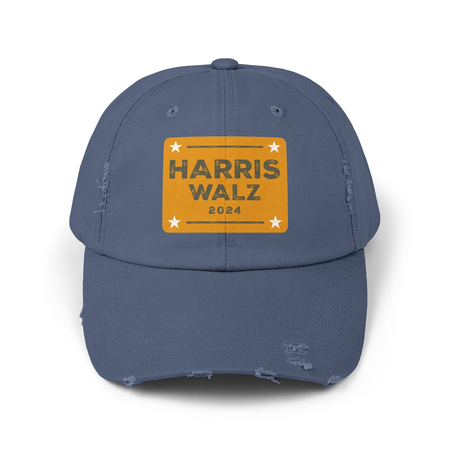 Harris Walz 2024 Distressed Cap