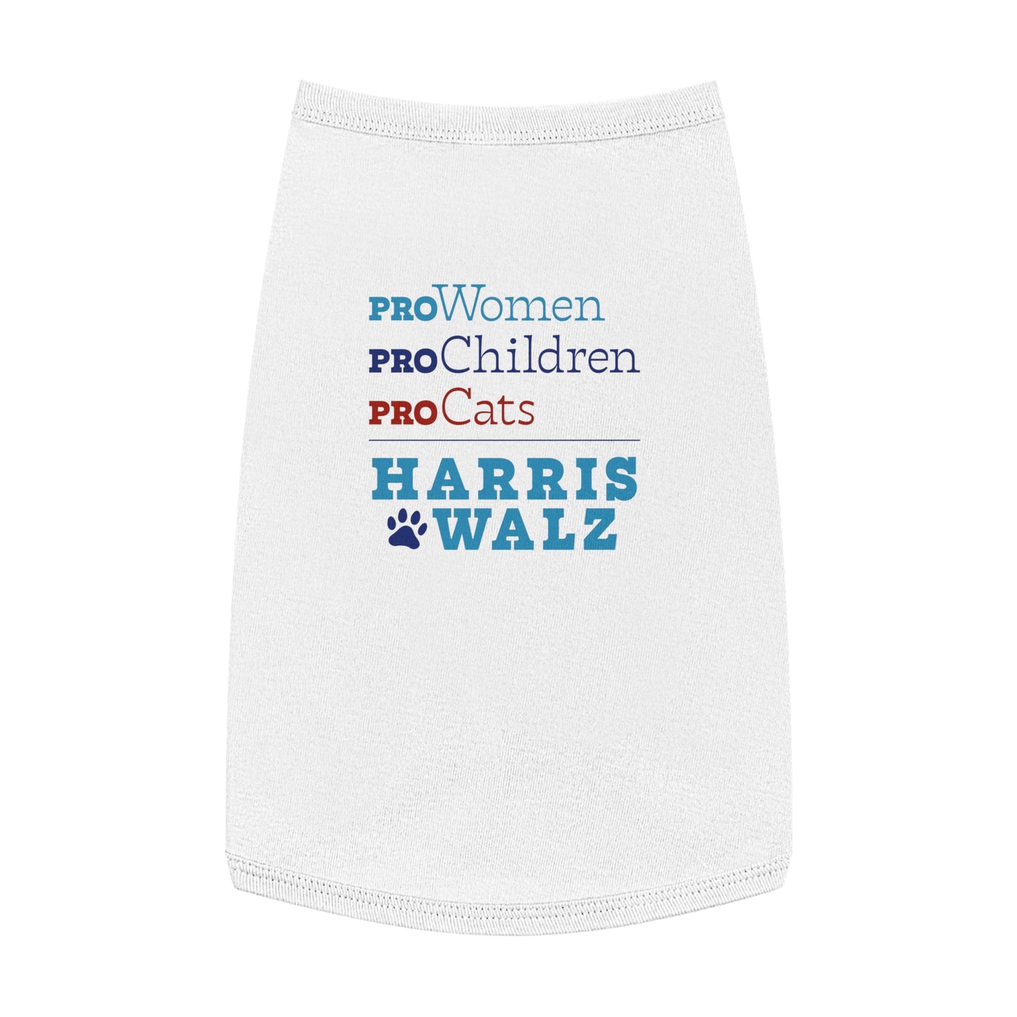 Pro-Women Pro-Children Pro-Cats Harris Walz Pet Tank Top