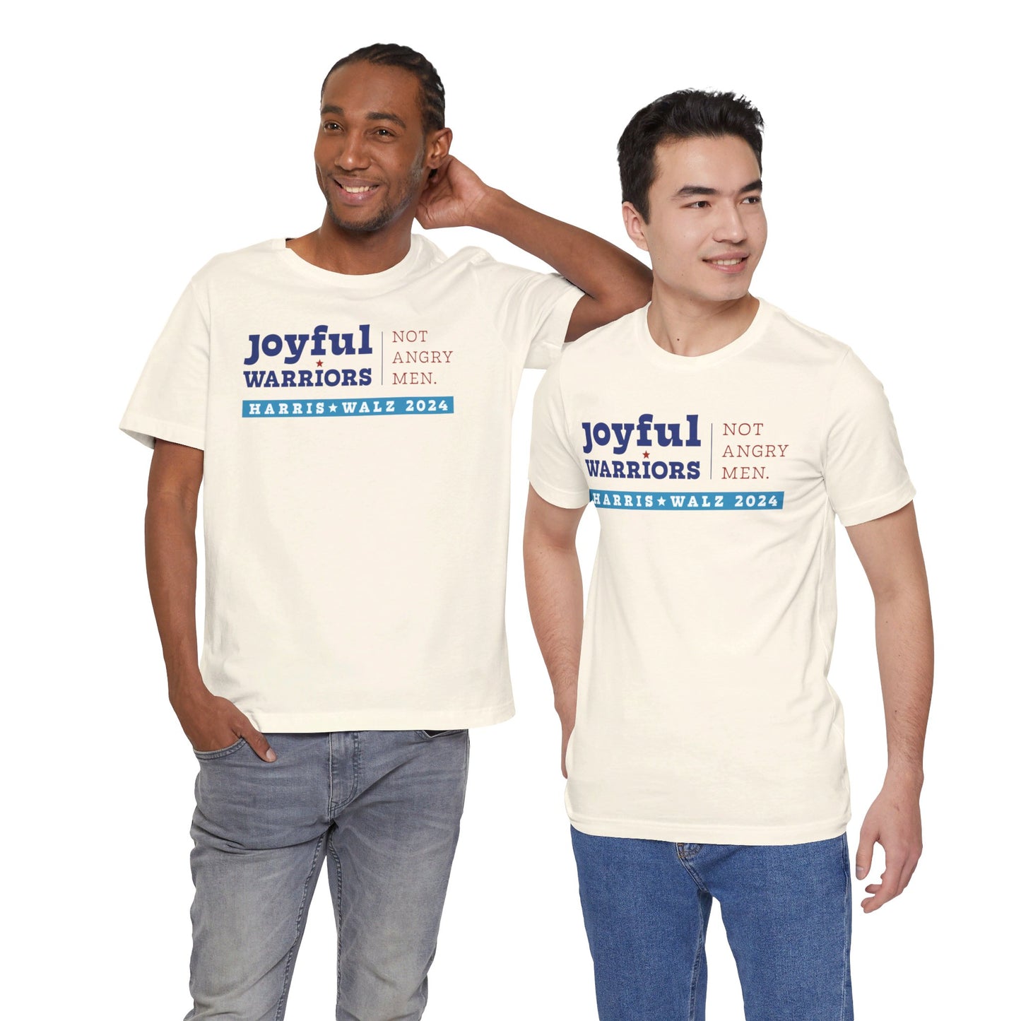 Joyful Warriors Not Angry Men Harris Walz Unisex T-Shirt