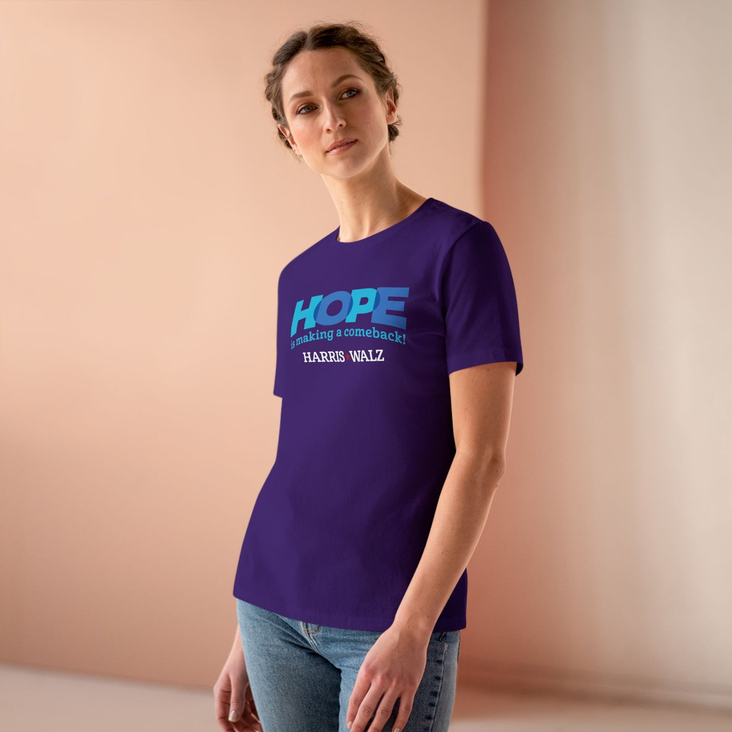 Hope is Making a Comeback Women's Harris Walz Tee