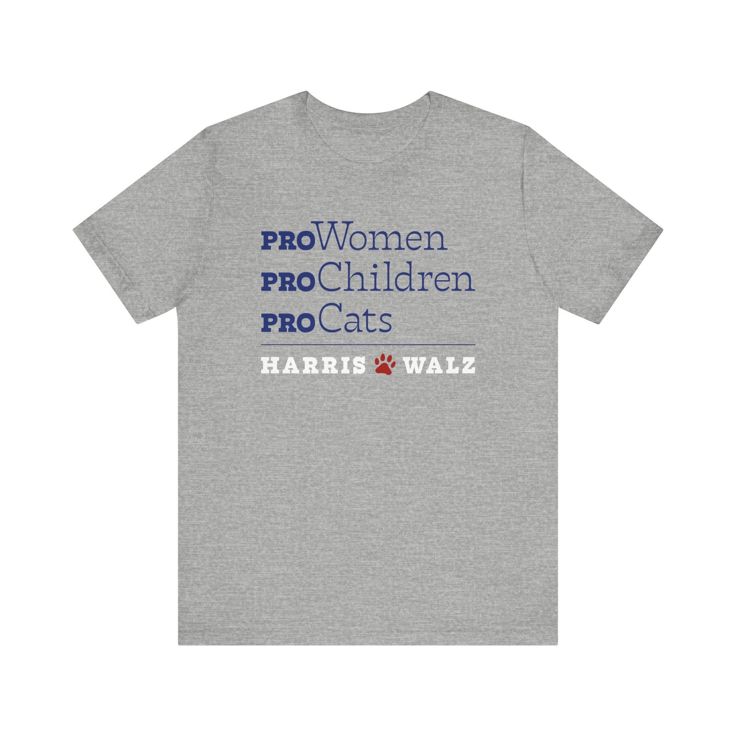 Pro-Women Pro-Children Pro-Cats Harris Walz Unisex T-Shirt