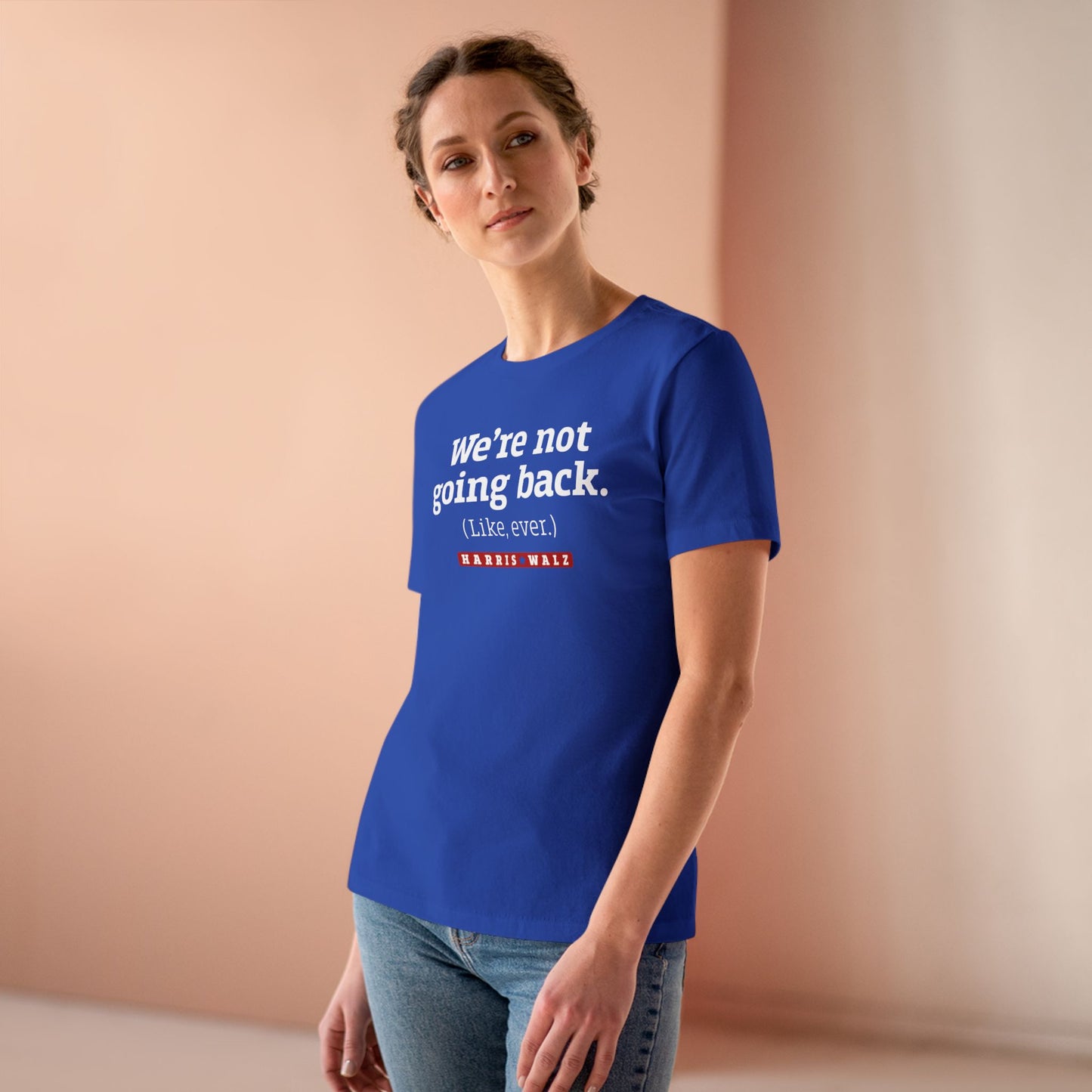 Not Going Back Harris Walz Women's Tee