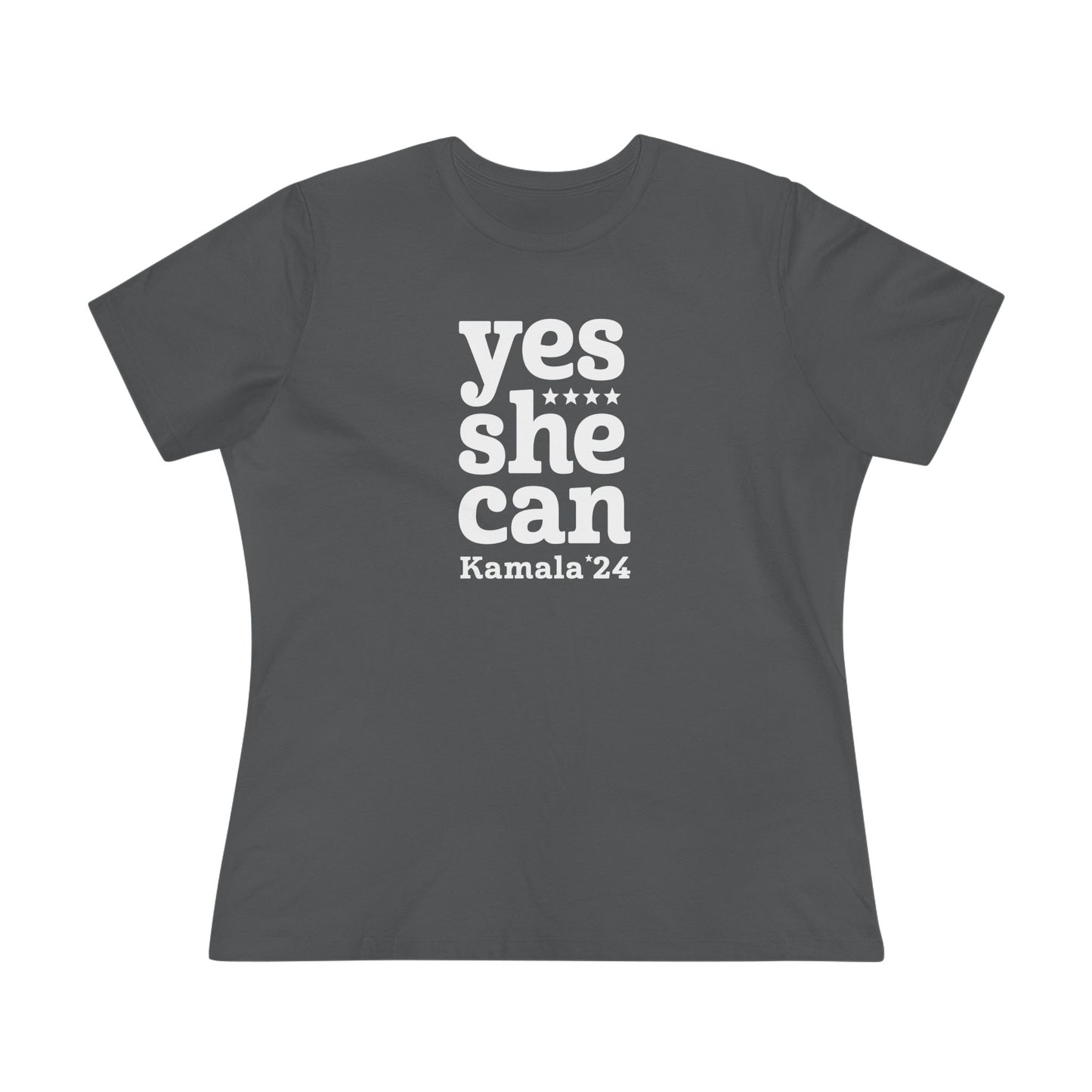 Yes She Can Kamala Harris Women's Tee (Smaller Graphic)