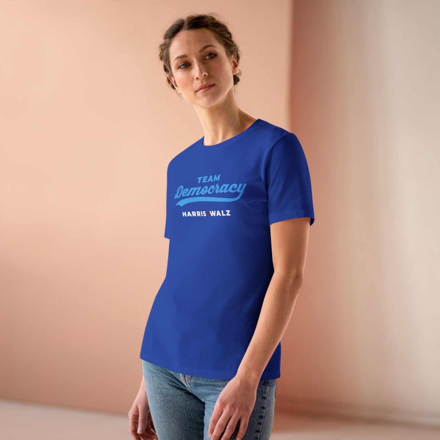 Team Democracy Women's Harris Walz Tee