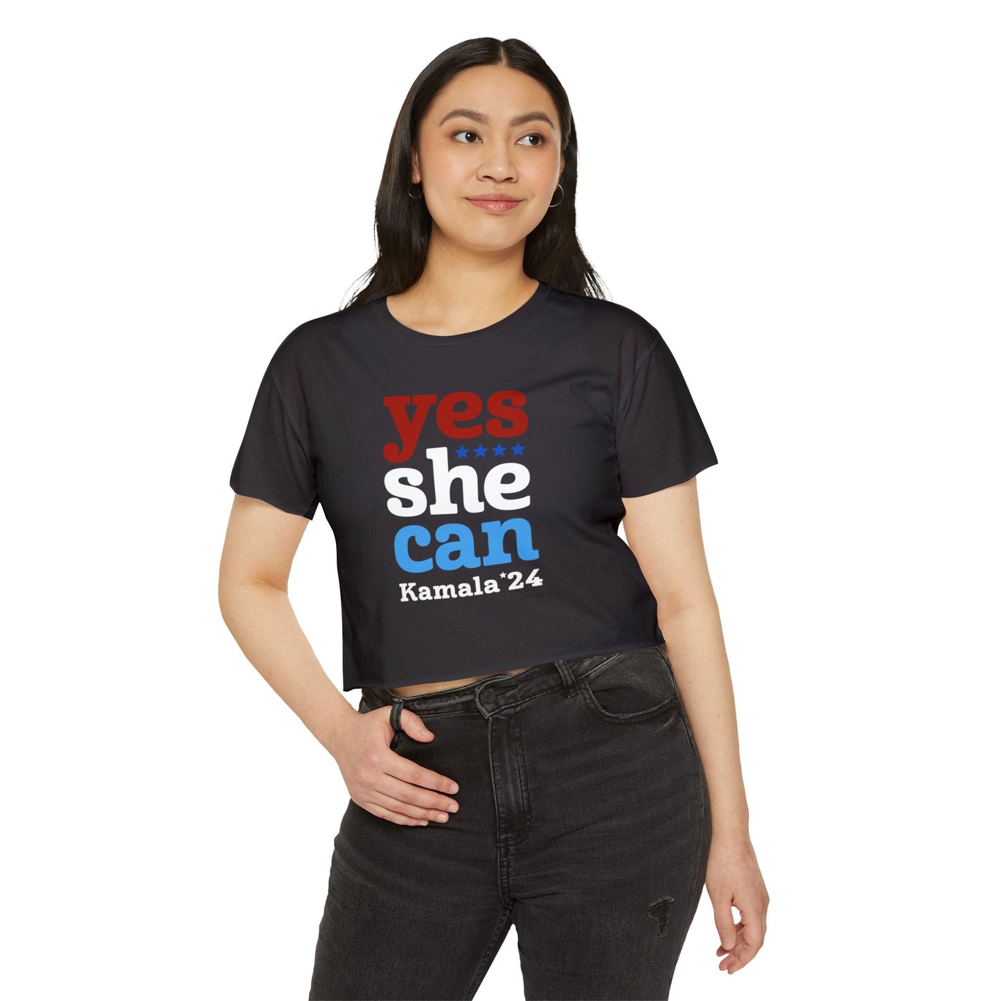 Yes She Can Kamala Harris Women's CROP Top