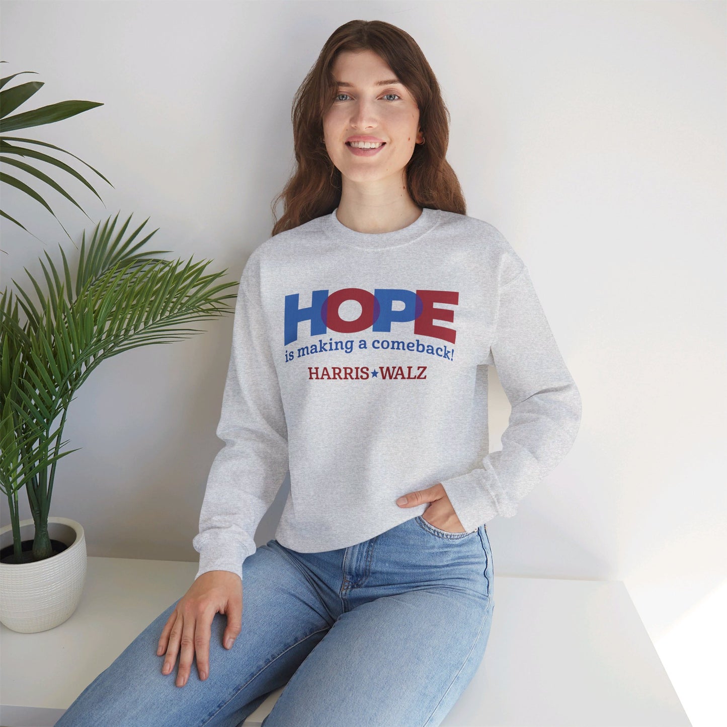 Hope is Making a Comeback Unisex Crewneck Sweatshirt