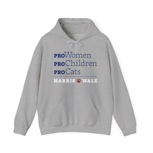 Pro-Women Pro-Children Pro-Cats Unisex Heavy Blend™ Hooded Sweatshirt