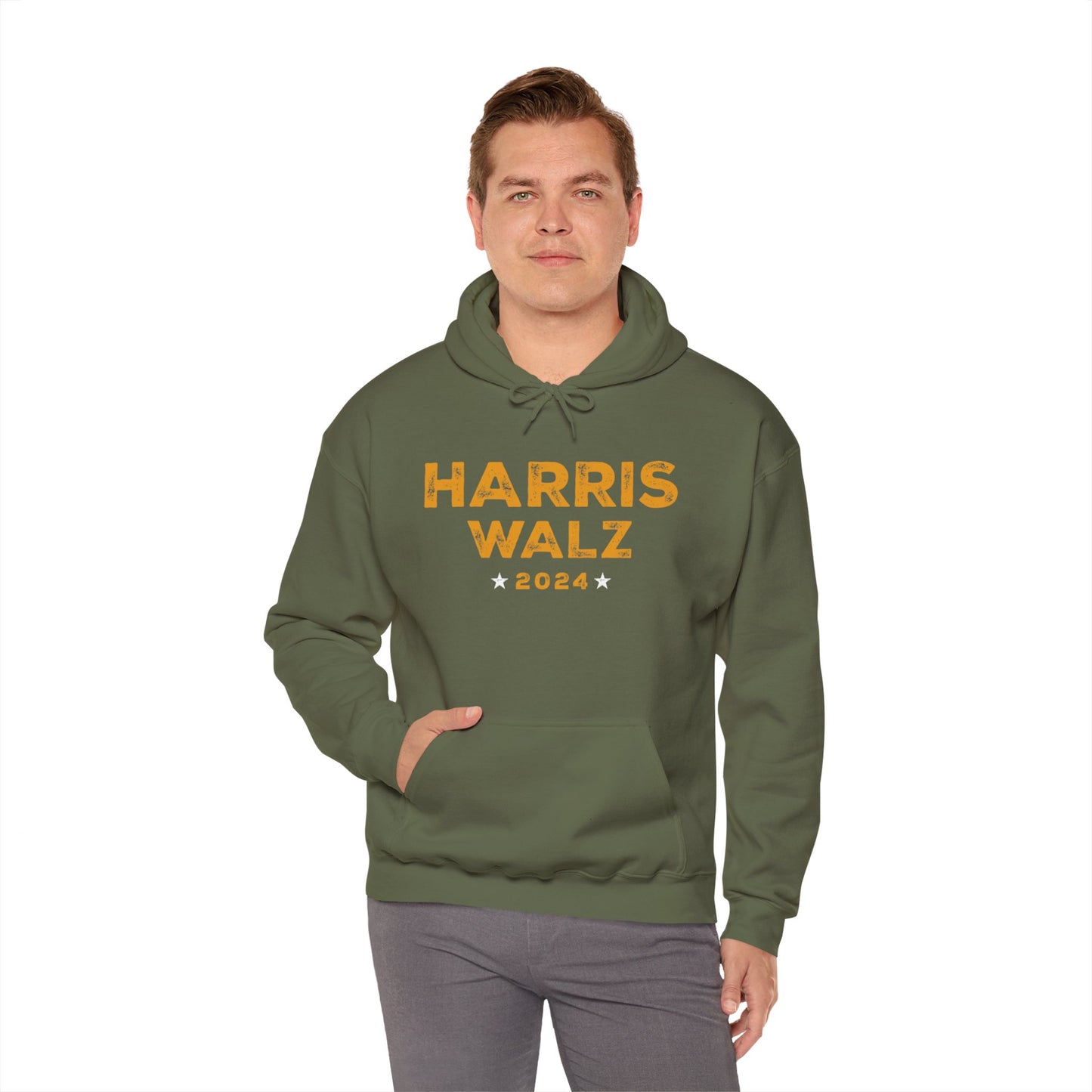 Harris Walz 2024 Unisex Heavy Blend™ Hooded Sweatshirt