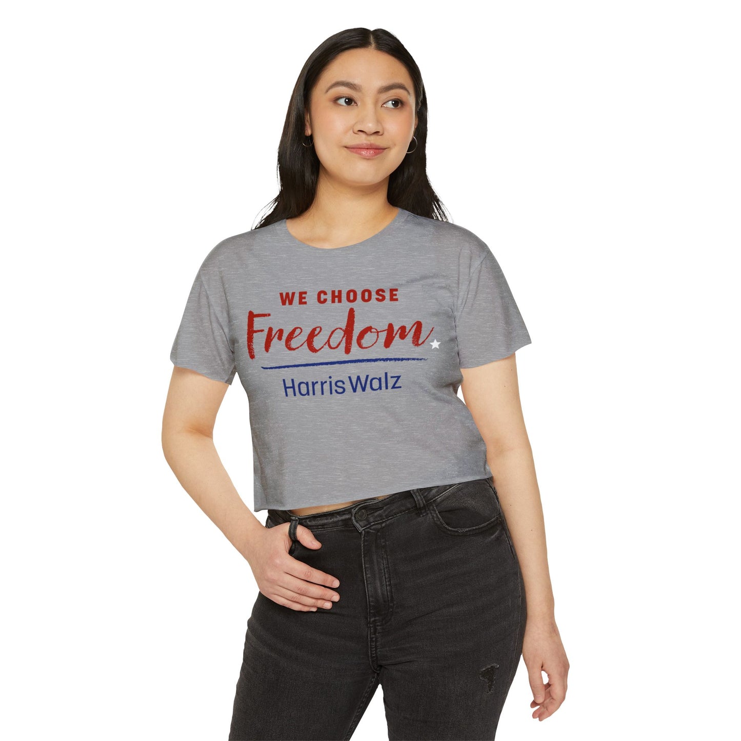 Women's We Choose Freedom Women's CROP Top