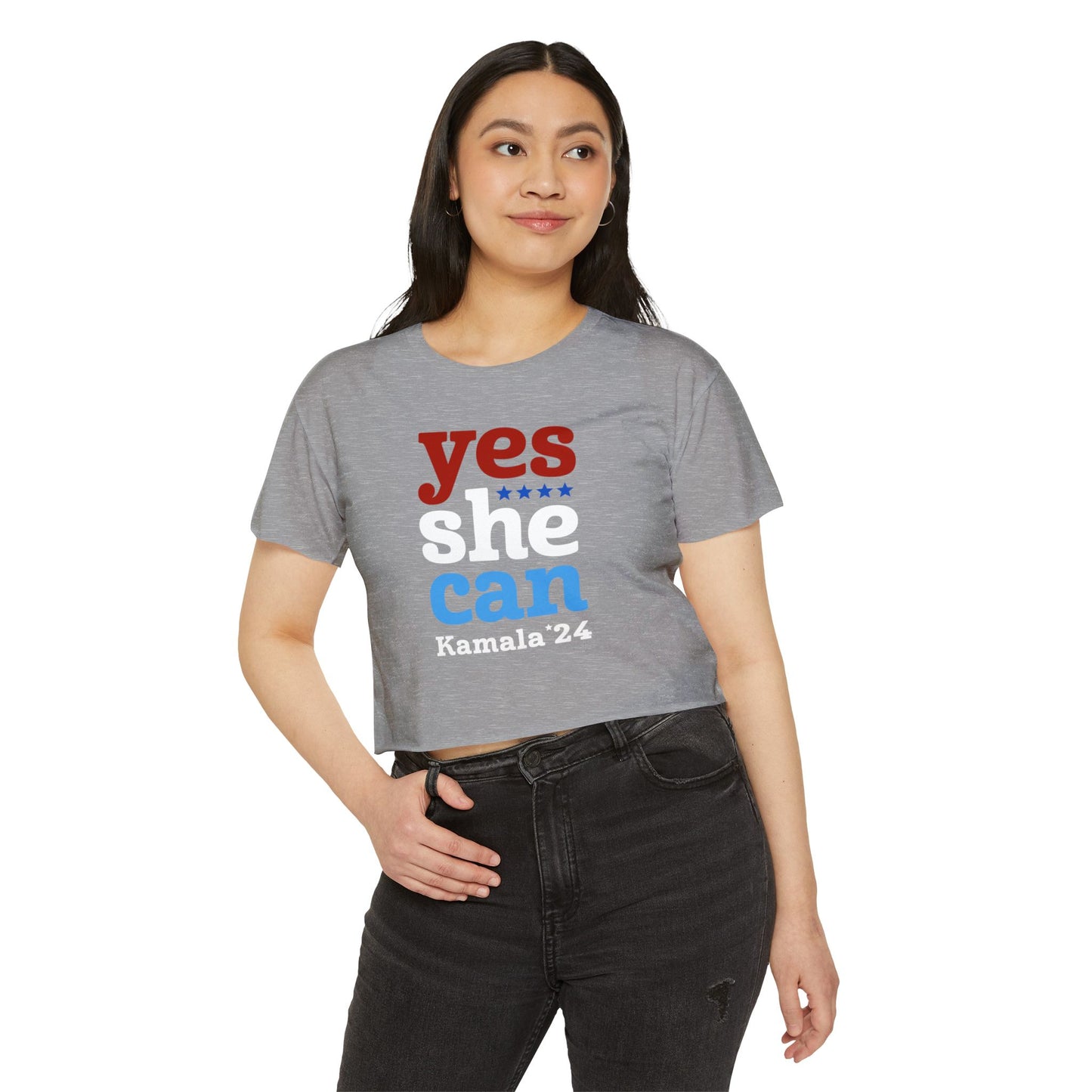 Yes She Can Kamala Harris Women's CROP Top