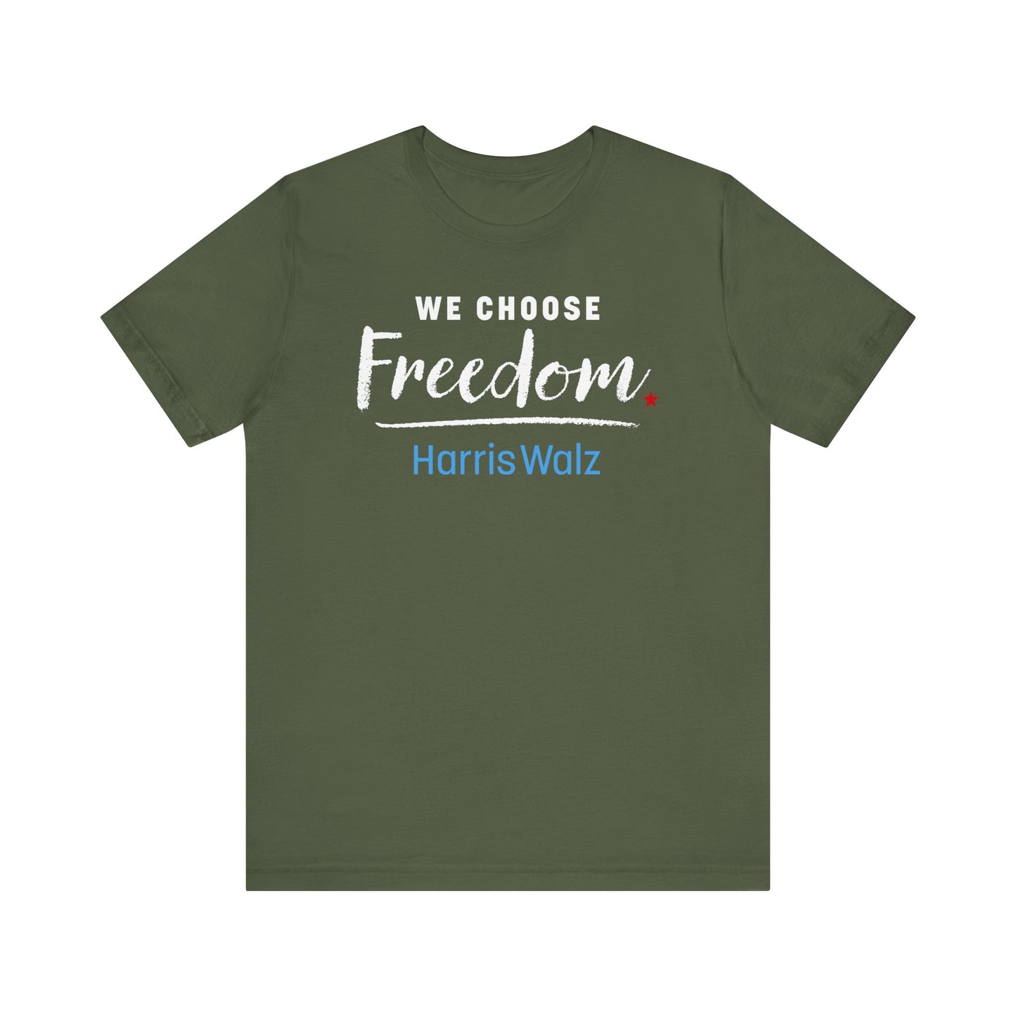 We Choose Freedom Harris Walz Unisex Jersey Short Sleeve Tee