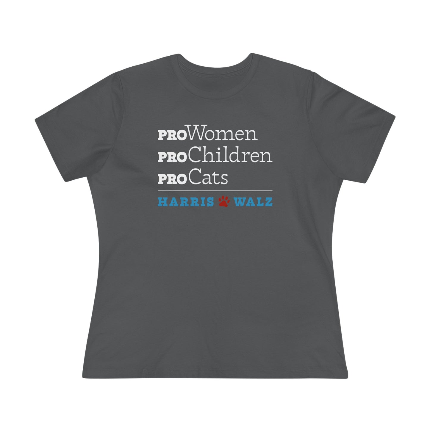 Pro-Women Pro-Children Pro-Cats Harris Walz Women's Tee