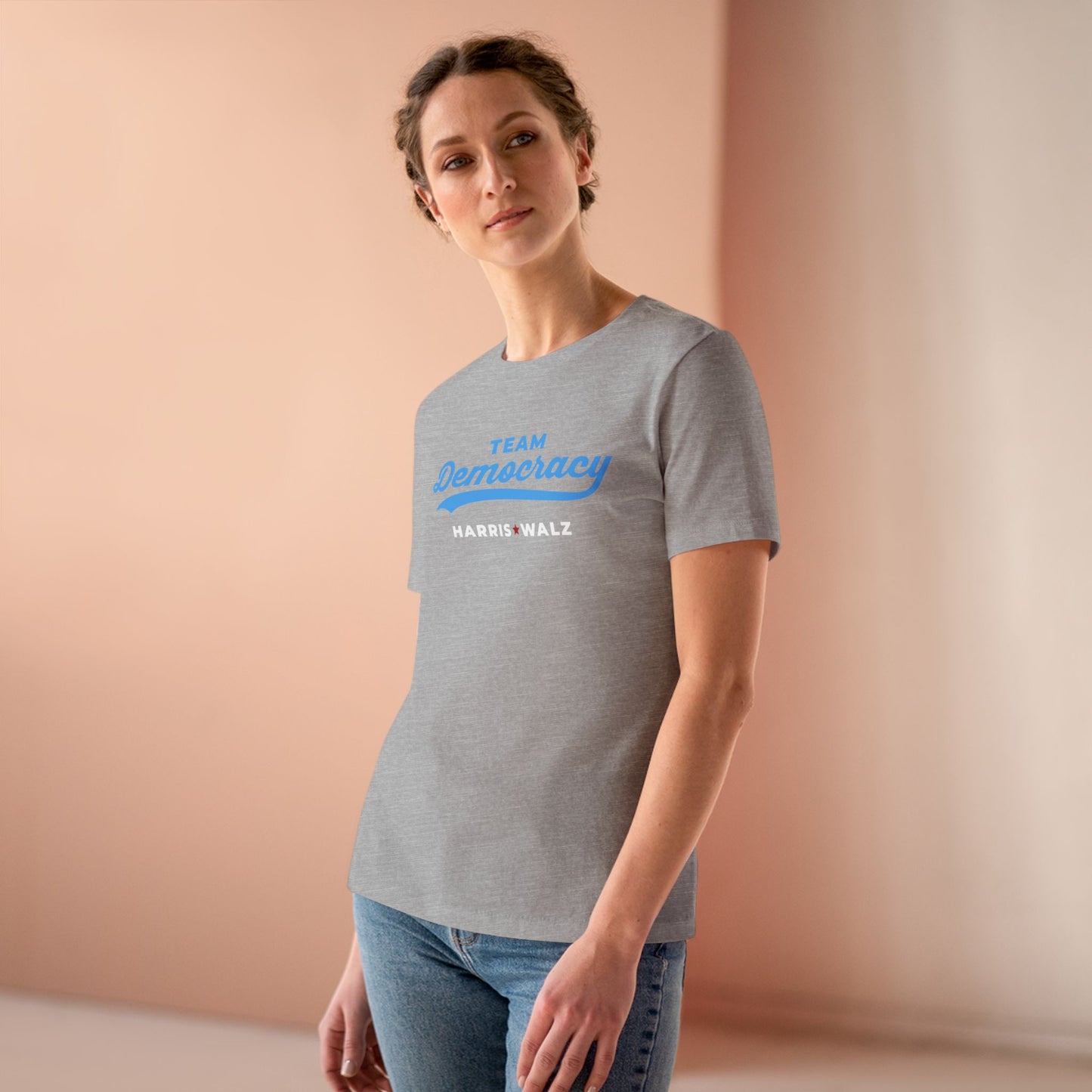 Team Democracy Women's Harris Walz Tee