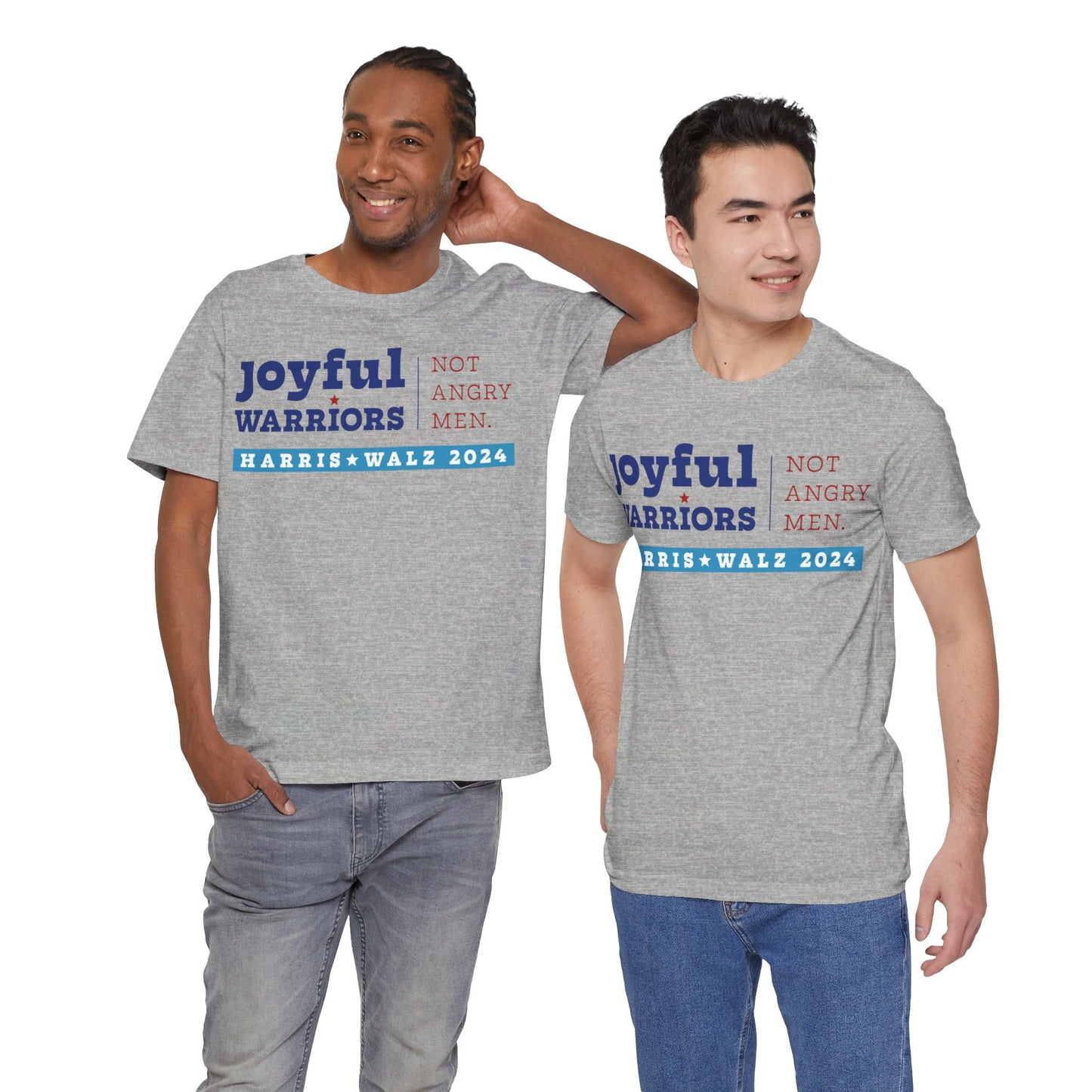 Joyful Warriors Not Angry Men Harris Walz Unisex T-Shirt