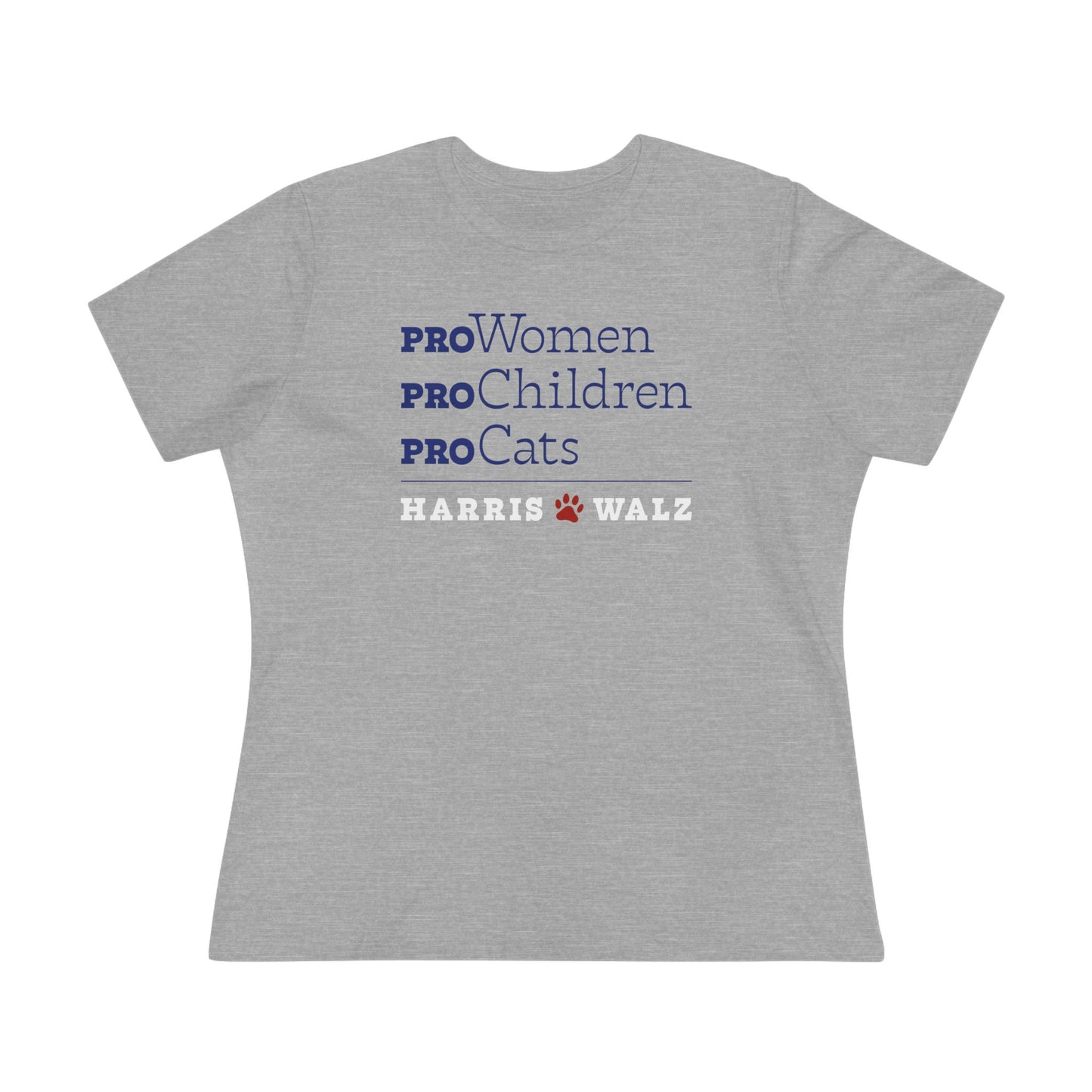 Pro-Women Pro-Children Pro-Cats Harris Walz Women's Tee