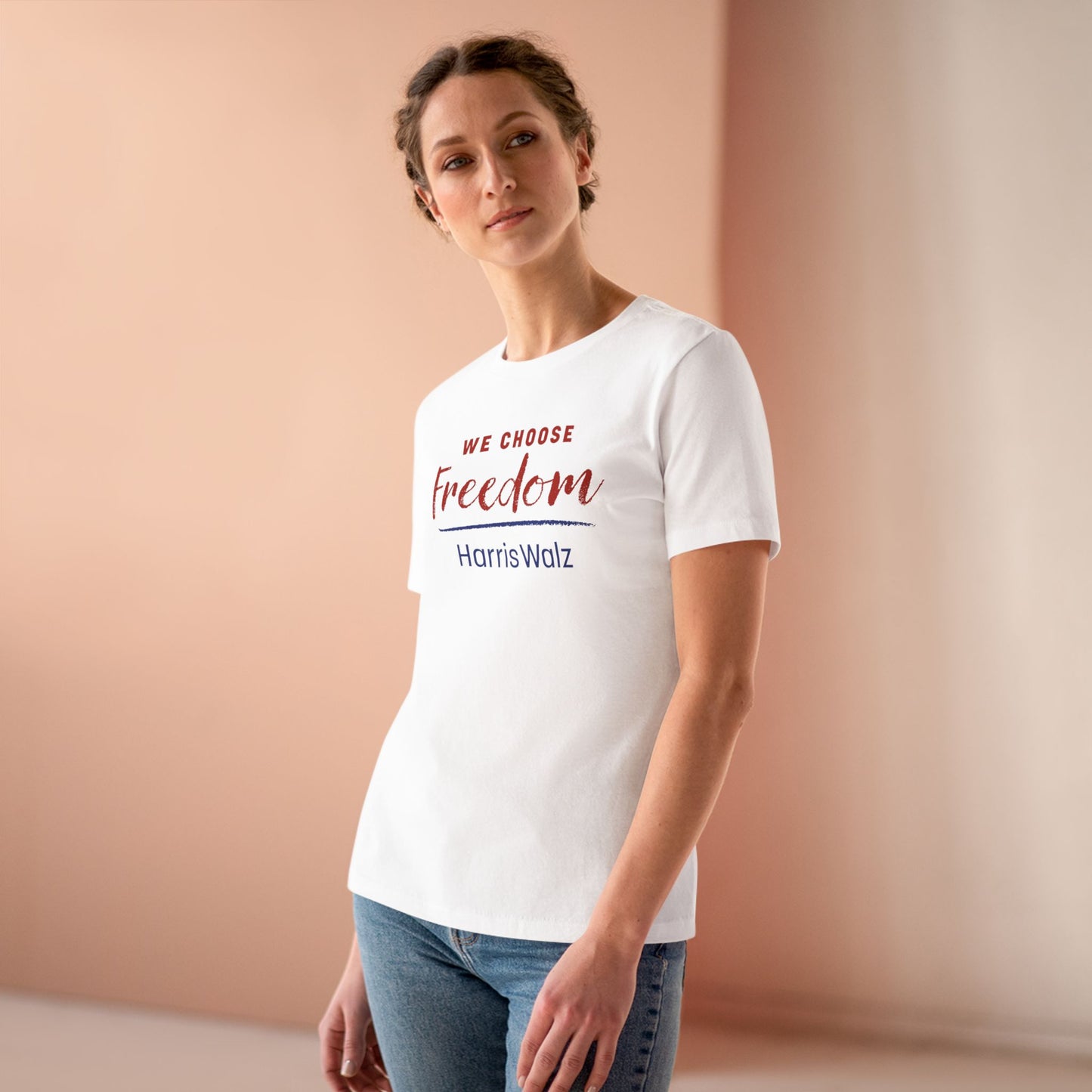 We Choose Freedom Harris Walz Women's Tee