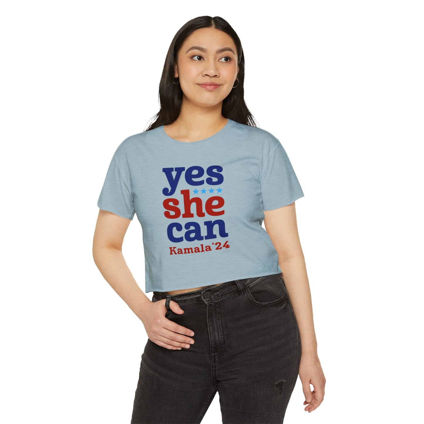 Yes She Can Kamala Harris Women's CROP Top