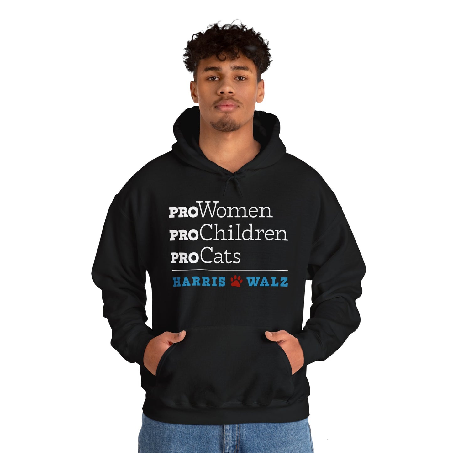 Pro-Women Pro-Children Pro-Cats Unisex Heavy Blend™ Hooded Sweatshirt