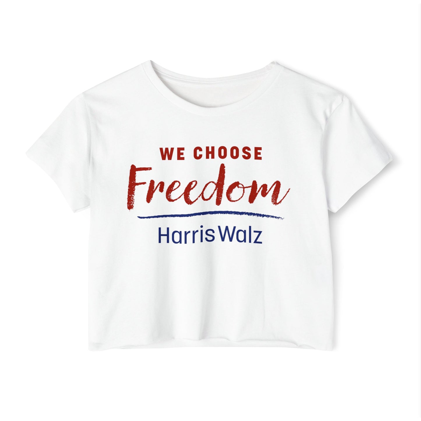 Women's We Choose Freedom Women's CROP Top