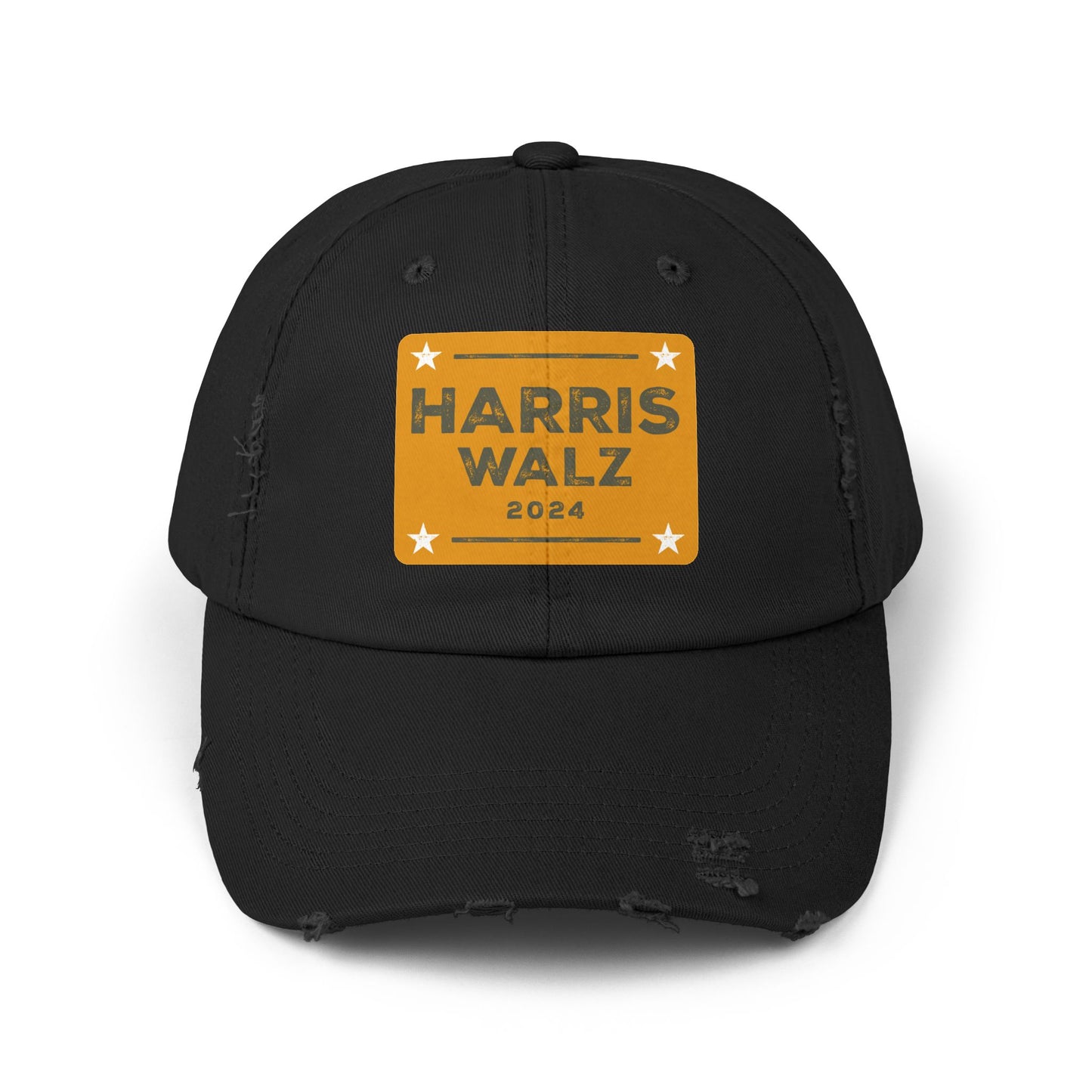 Harris Walz 2024 Distressed Cap