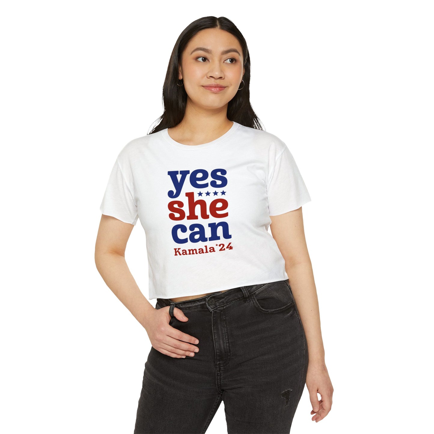 Yes She Can Kamala Harris Women's CROP Top