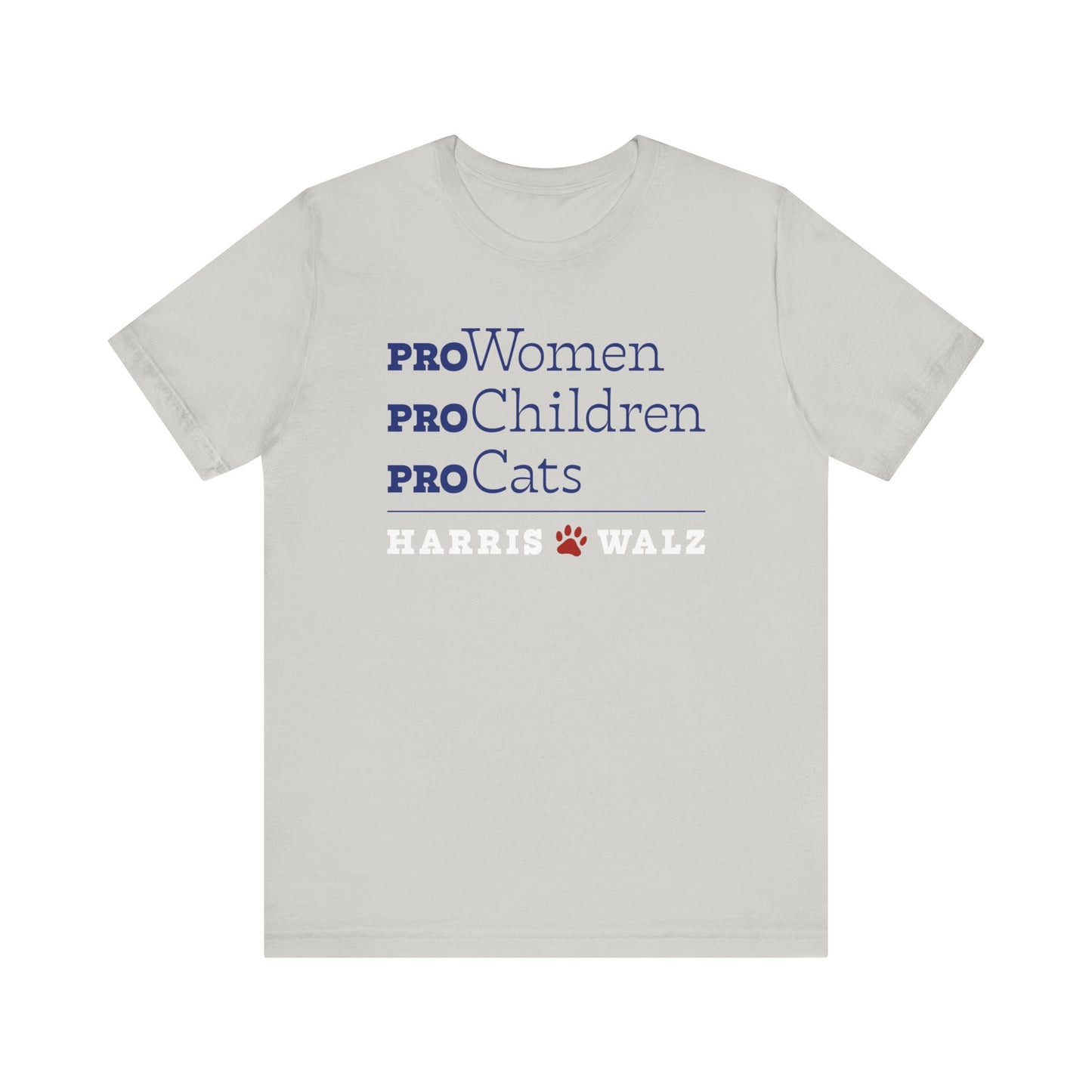 Pro-Women Pro-Children Pro-Cats Harris Walz Unisex T-Shirt