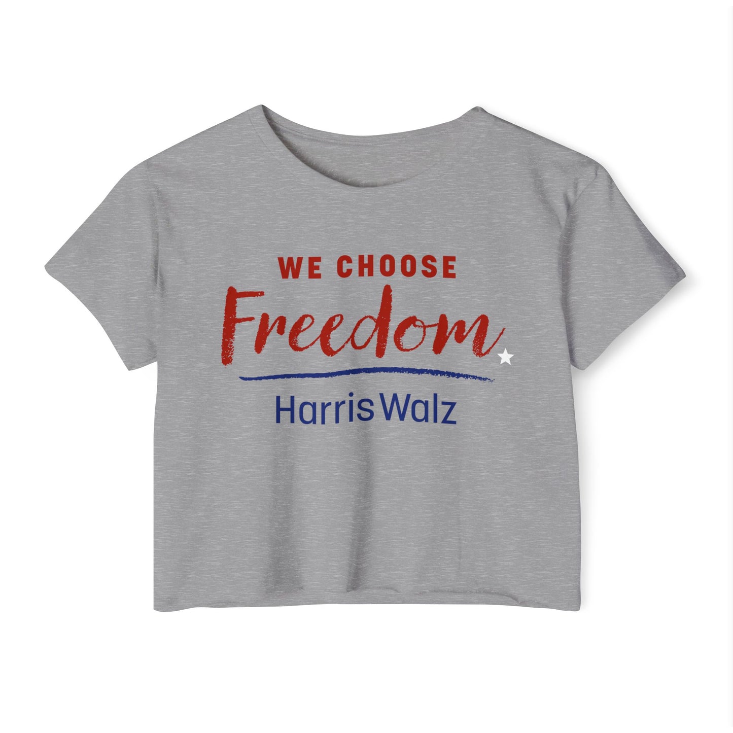 Women's We Choose Freedom Women's CROP Top