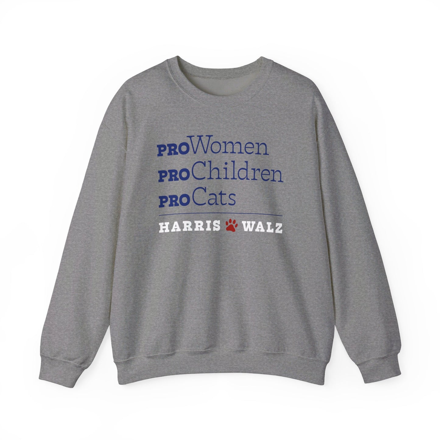 Pro-Women Pro-Children Pro-Cats Unisex Crewneck Sweatshirt