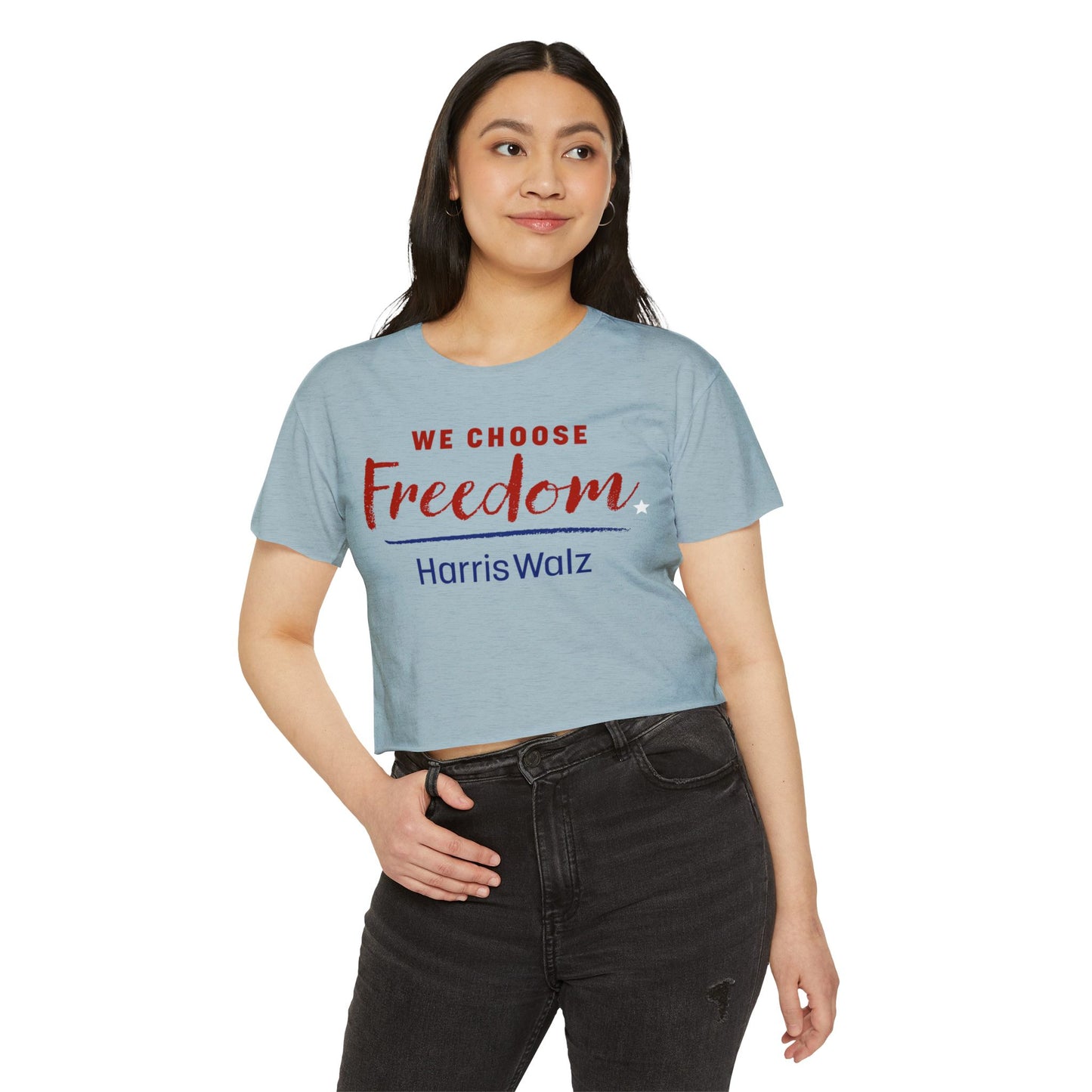 Women's We Choose Freedom Women's CROP Top