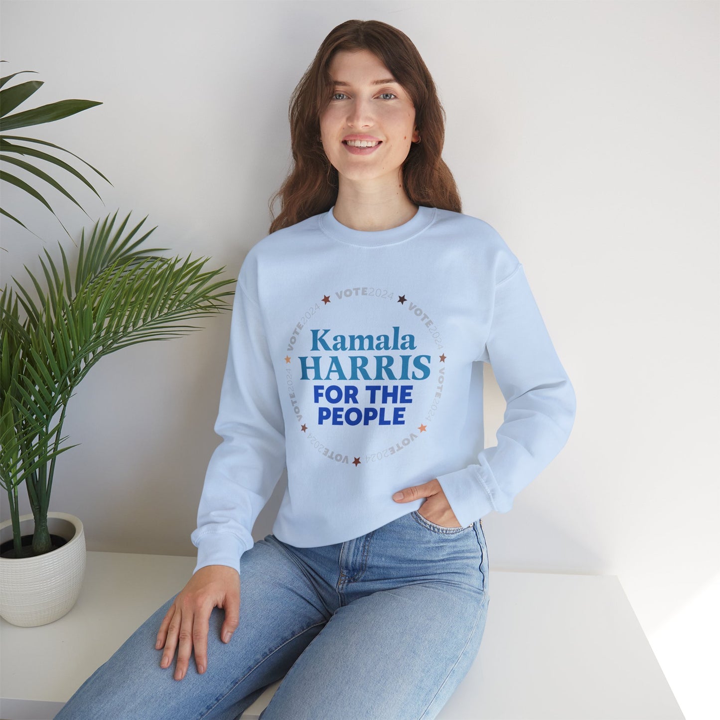 Kamala Harris For The People Unisex Crewneck Sweatshirt