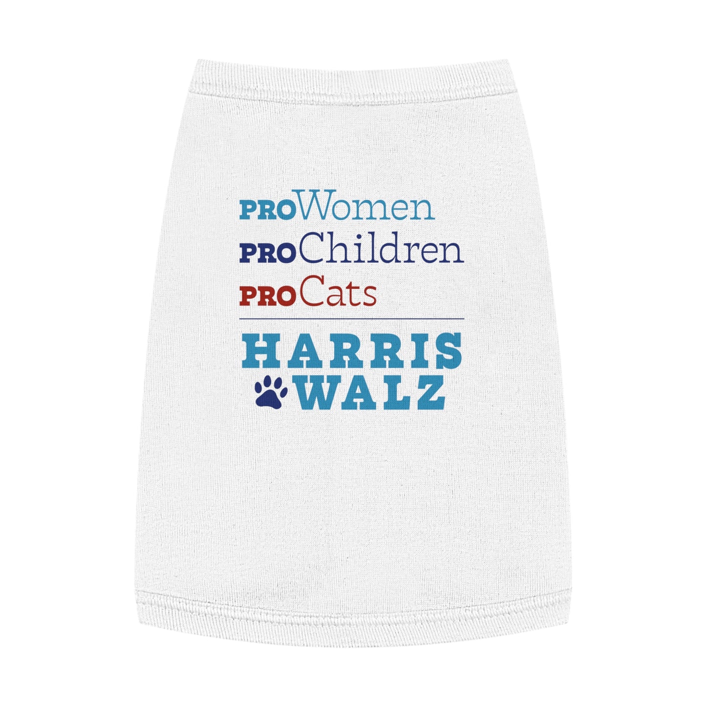 Pro-Women Pro-Children Pro-Cats Harris Walz Pet Tank Top