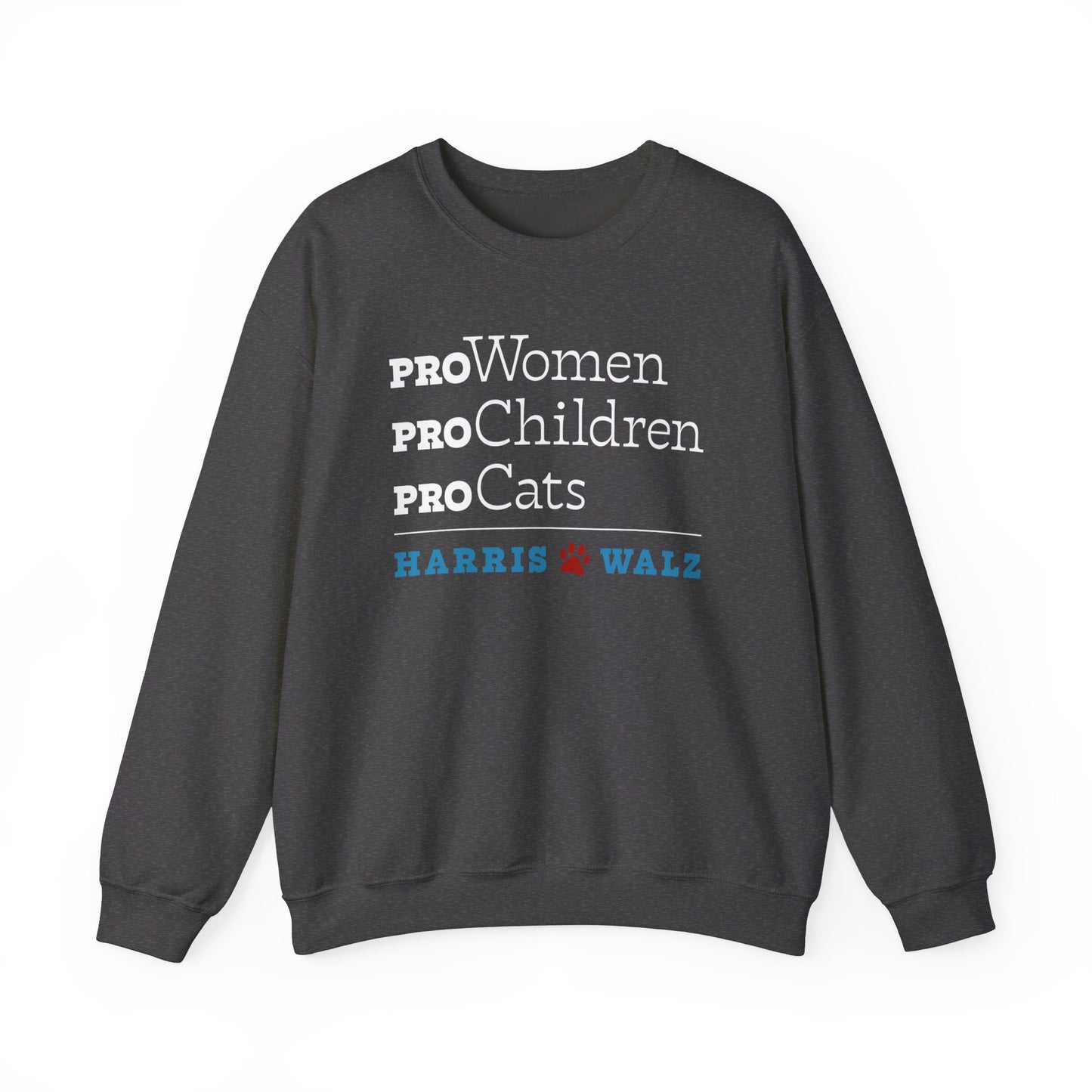 Pro-Women Pro-Children Pro-Cats Unisex Crewneck Sweatshirt