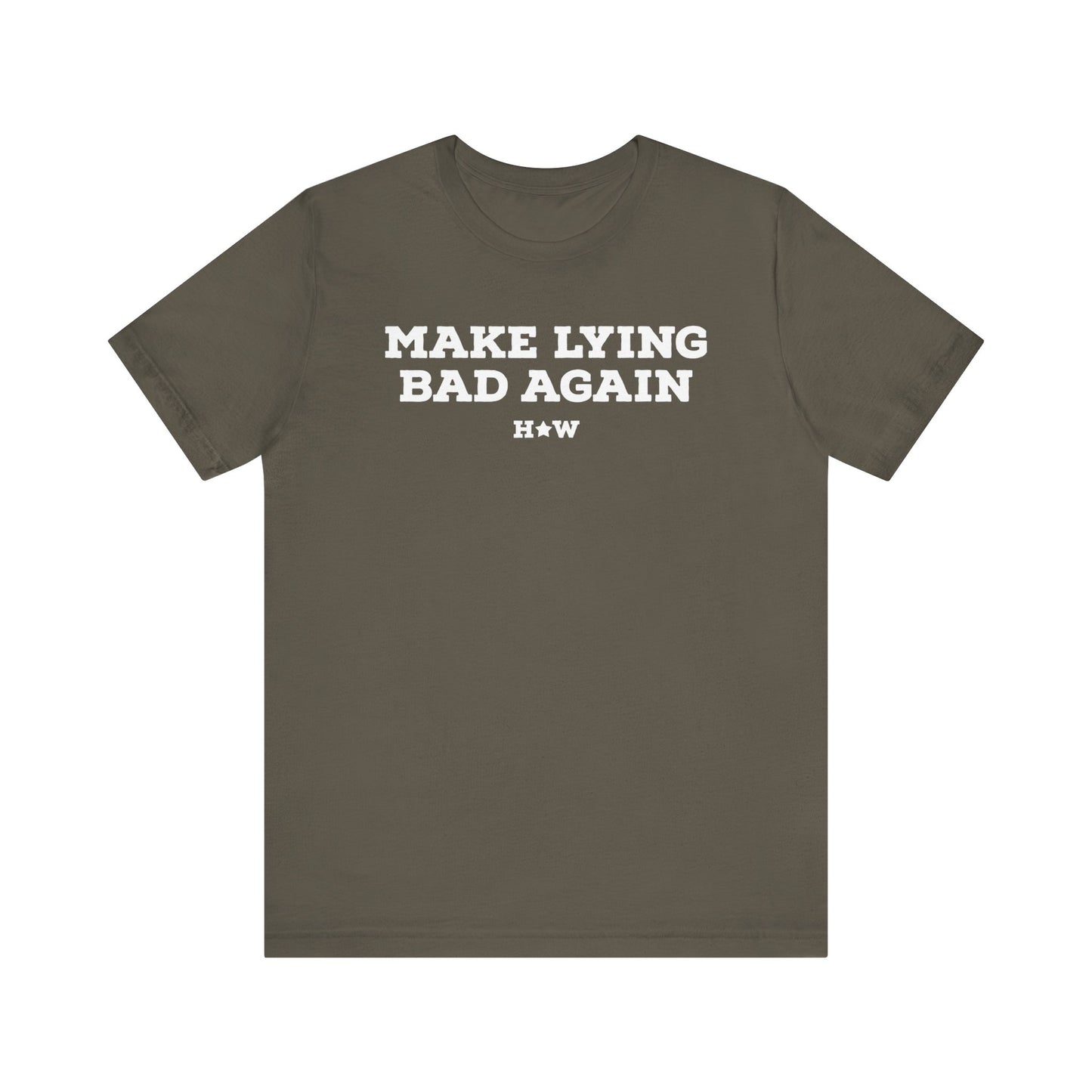 Make Lying Bad Again Harris Walz Unisex Short Sleeve Tee