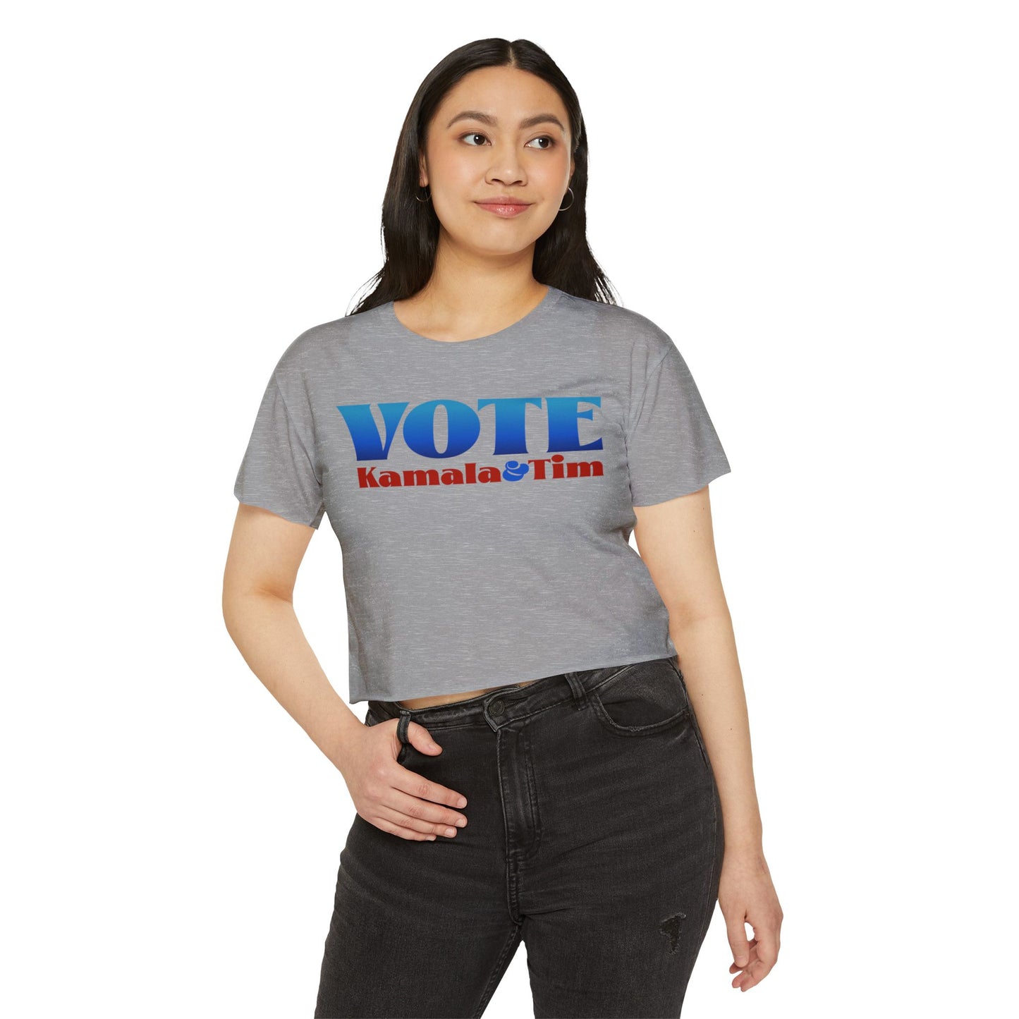 Vote Kamala & Tim Women's CROP Top