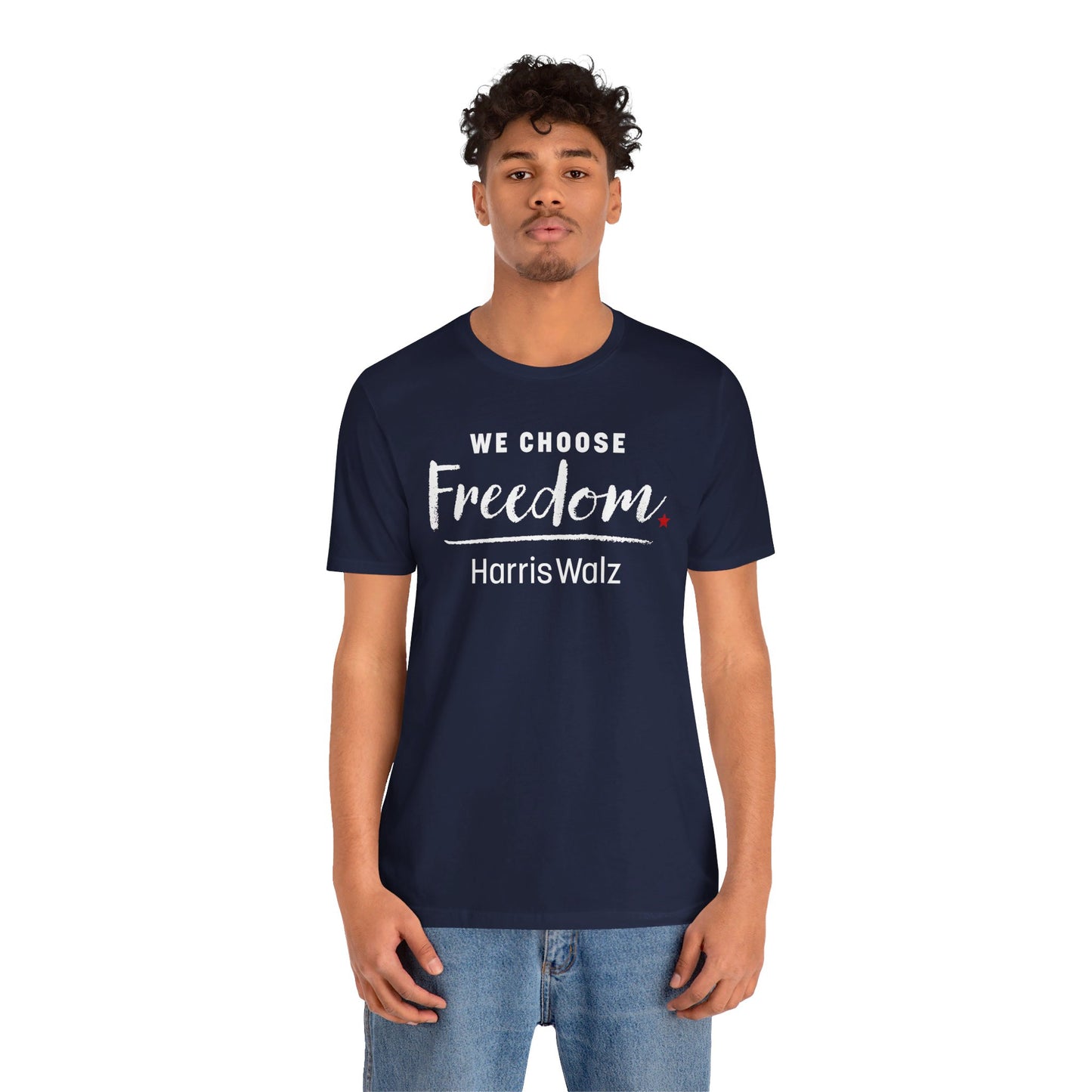 We Choose Freedom Harris Walz Unisex Jersey Short Sleeve Tee