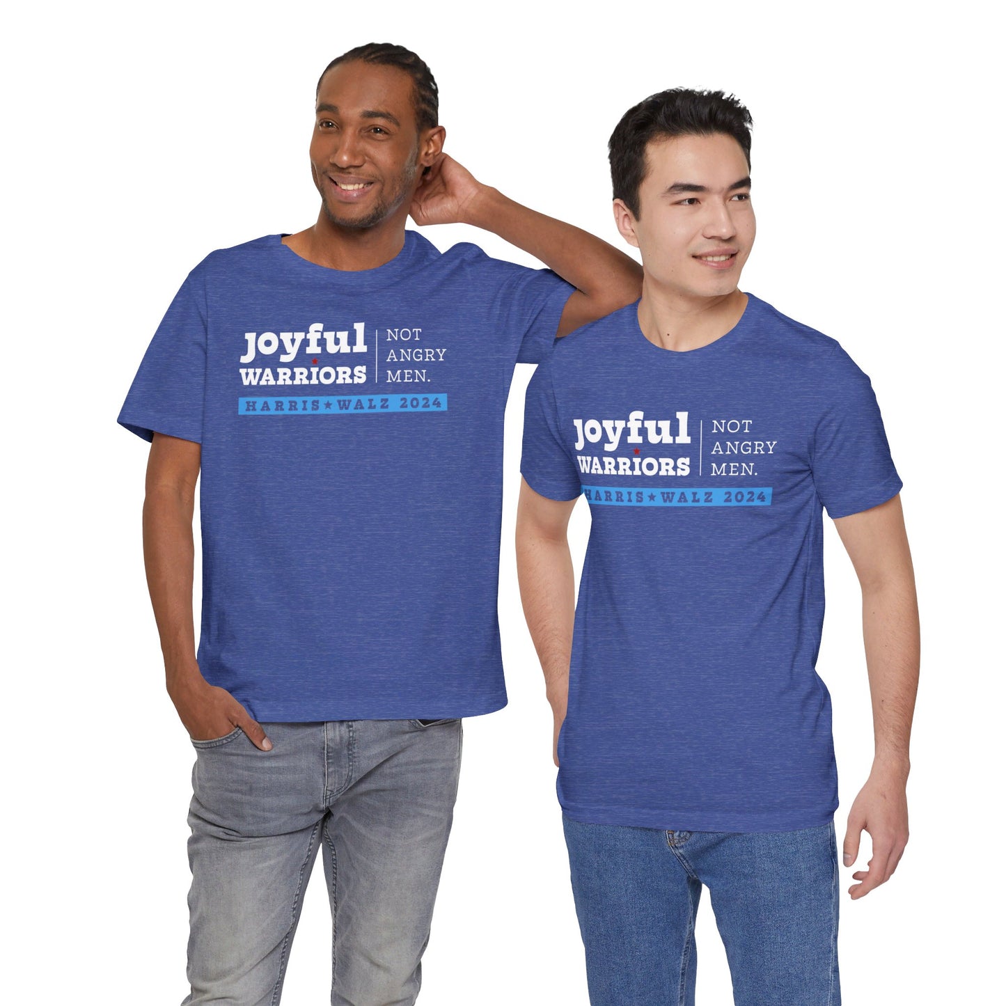 Joyful Warriors Not Angry Men Harris Walz Unisex T-Shirt