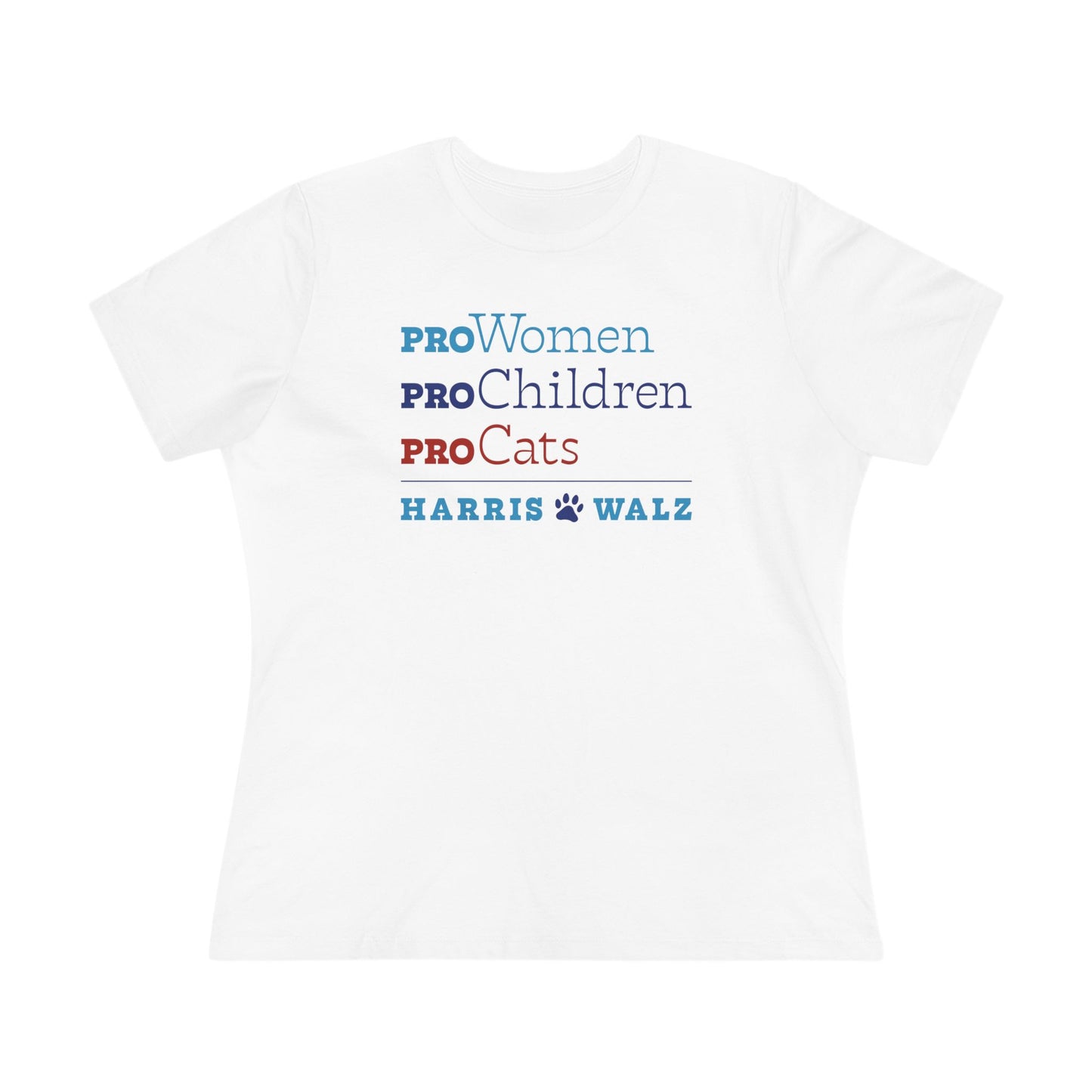 Pro-Women Pro-Children Pro-Cats Harris Walz Women's Tee