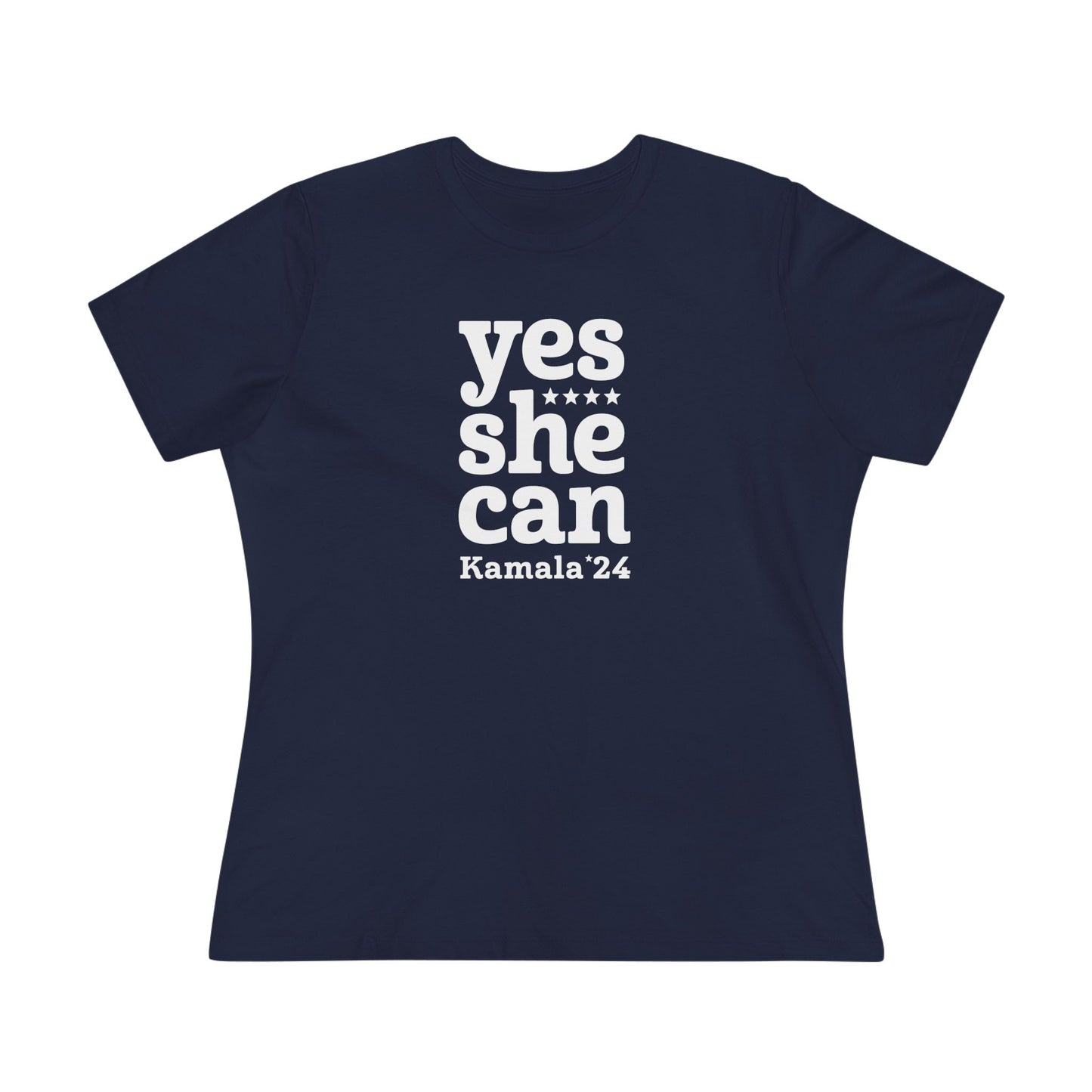 Yes She Can Kamala Harris Women's Tee (Smaller Graphic)